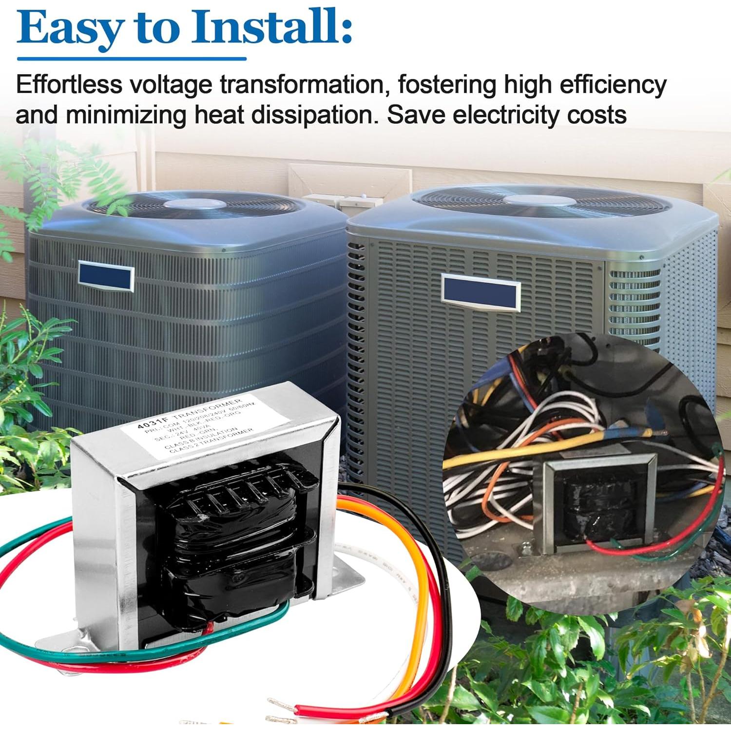 Transformador 24V 40VA Ophjerg Multi-Tap 4031F para HVAC