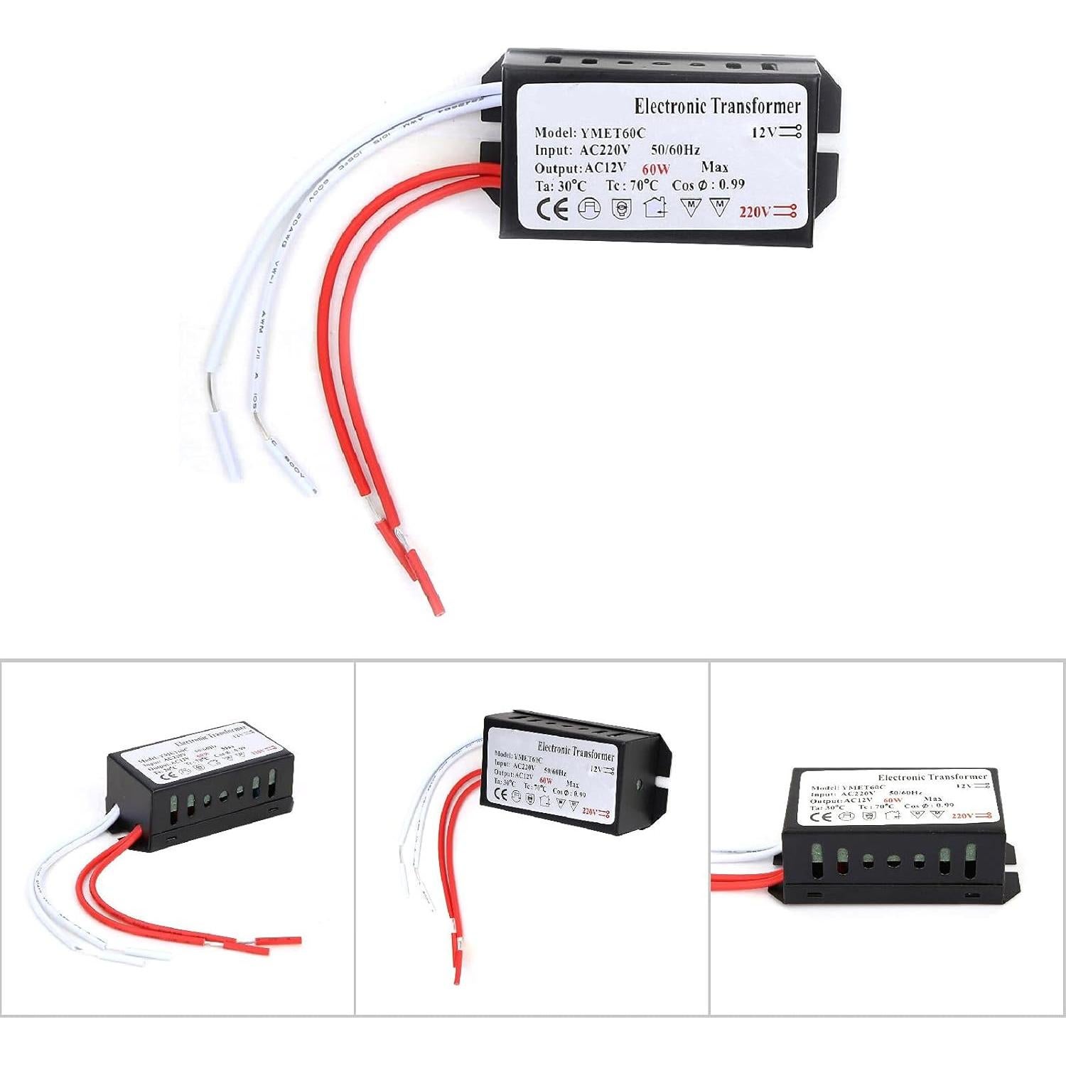 Transformador de Voltaje 220V a 12V 60W Walfront