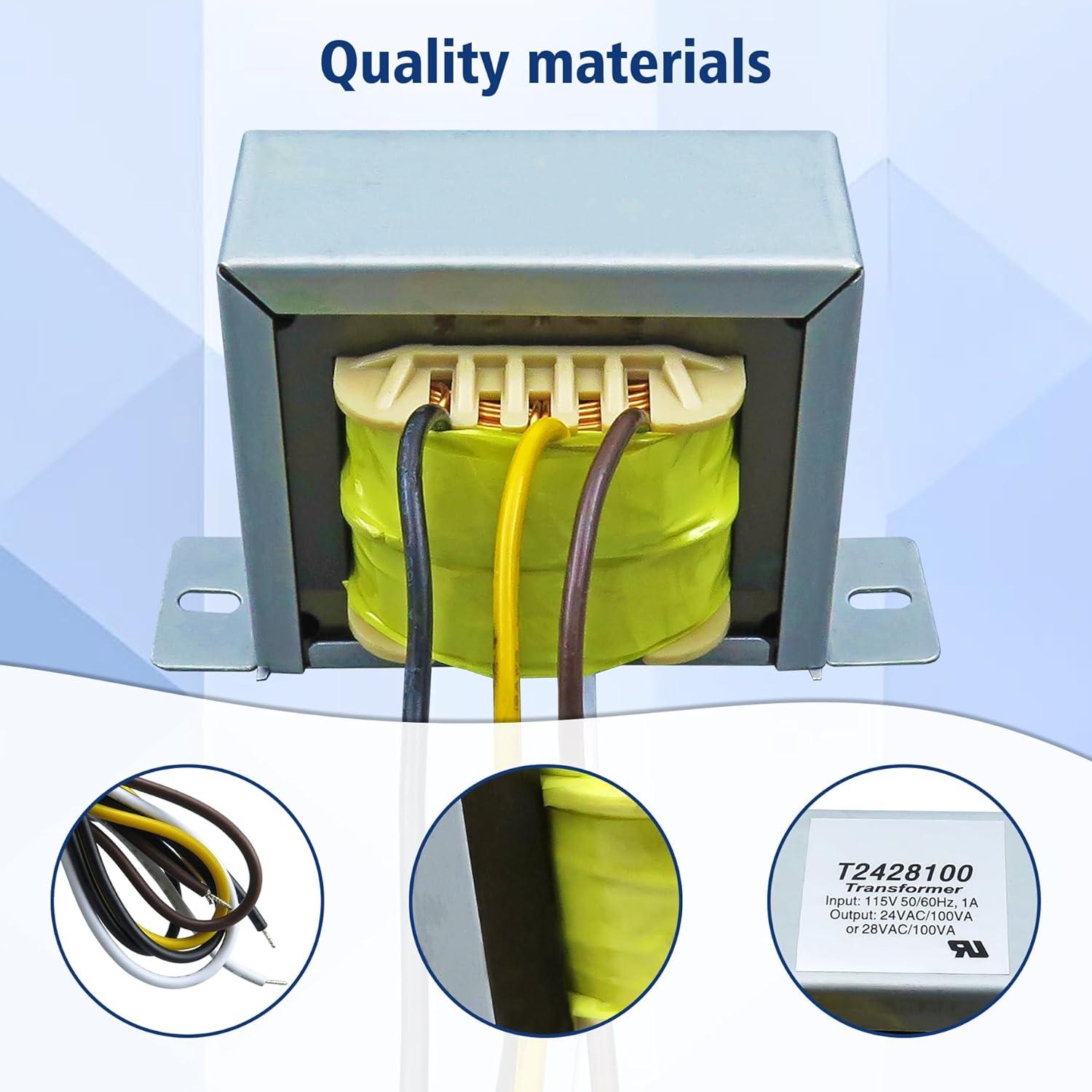 Transformador Doble Voltaje BIPIMIFI T2428100 24VAC/28VAC 100VA