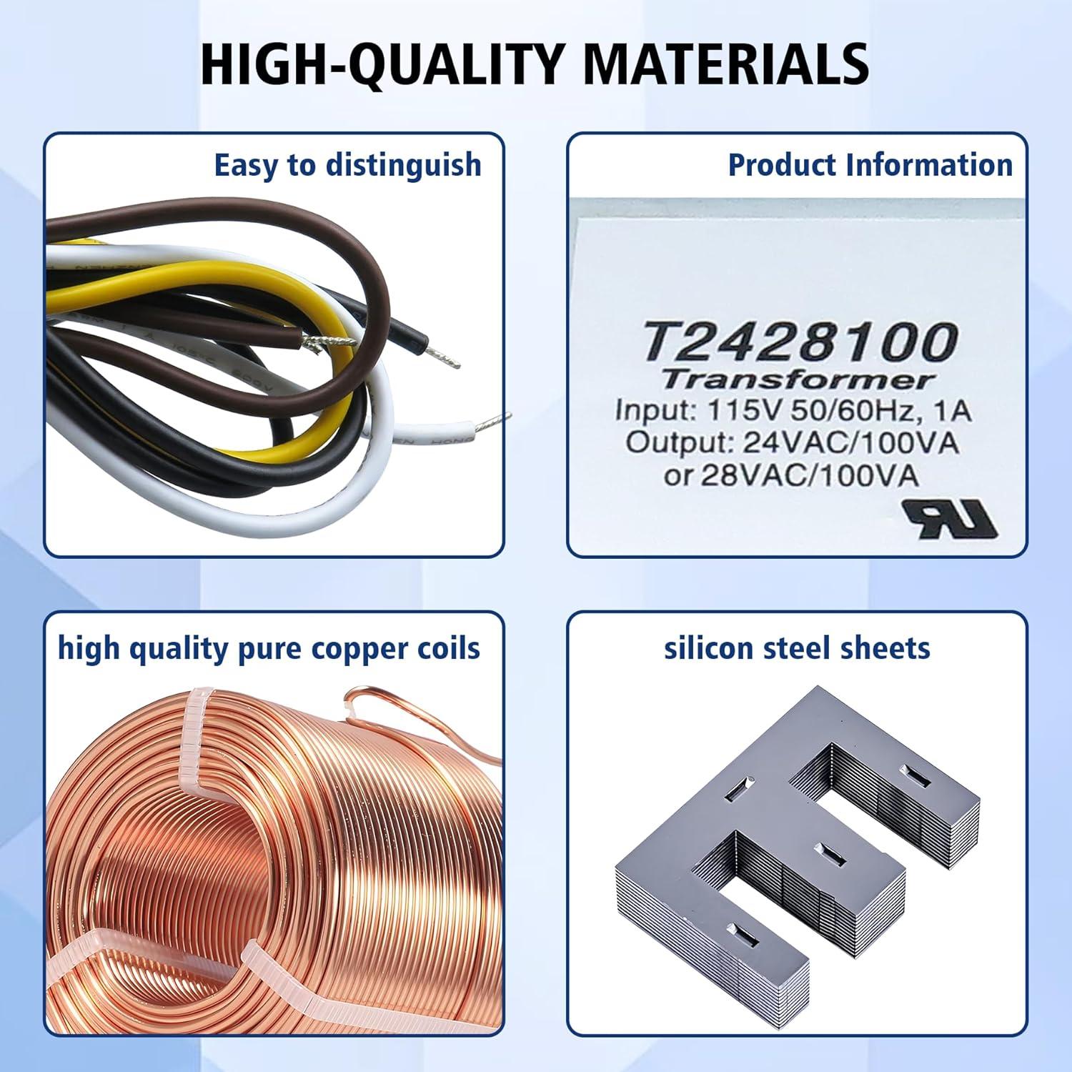 Transformador Doble Voltaje BIPIMIFI T2428100 24VAC/28VAC 100VA