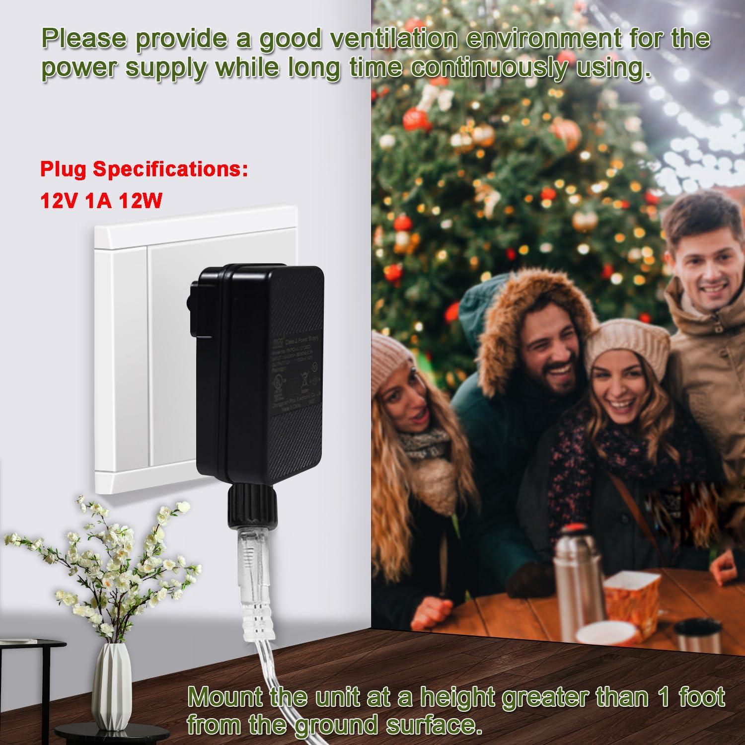 Adaptador de Alimentación 12V 1A Omika para LED y Jardín