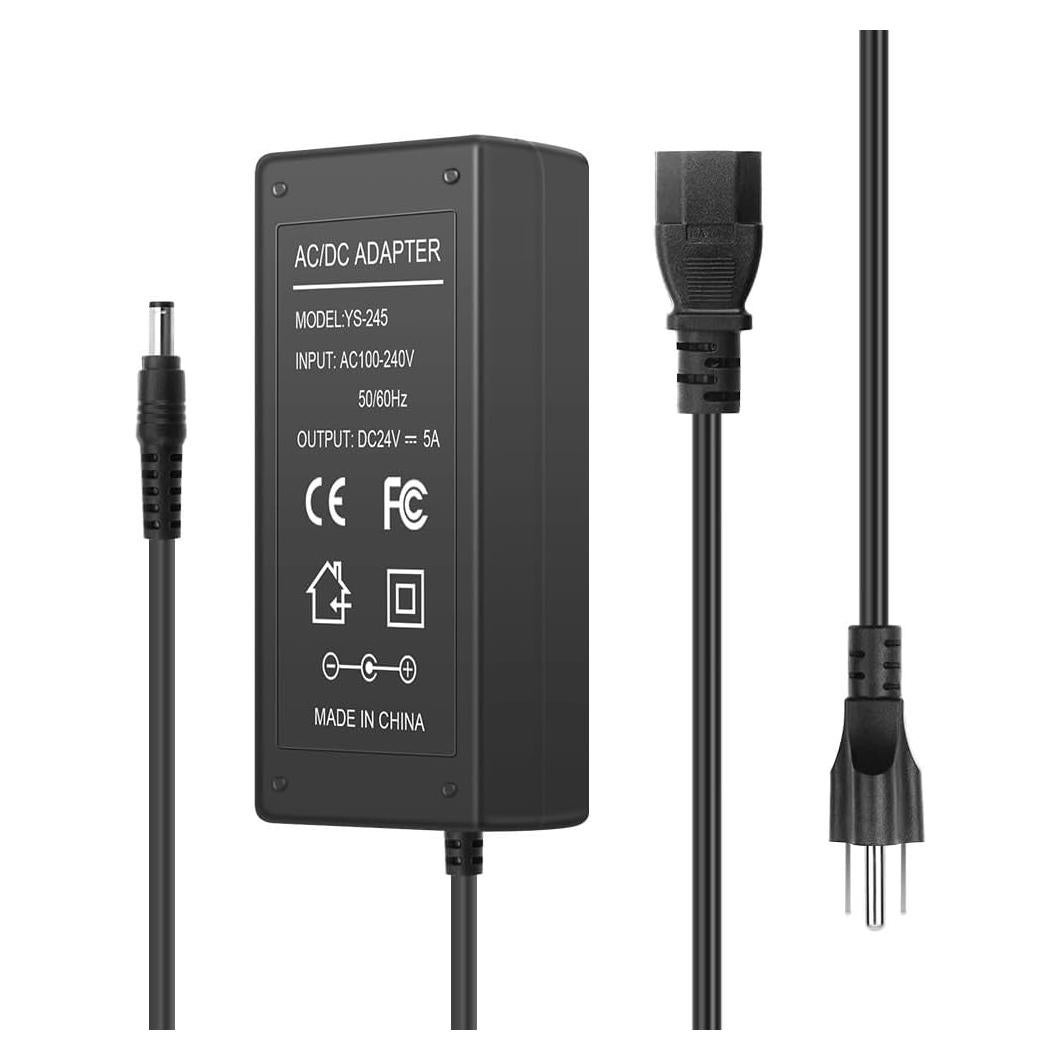 Adaptador de Alimentación 24V 5A Anrytech para LED y 3D