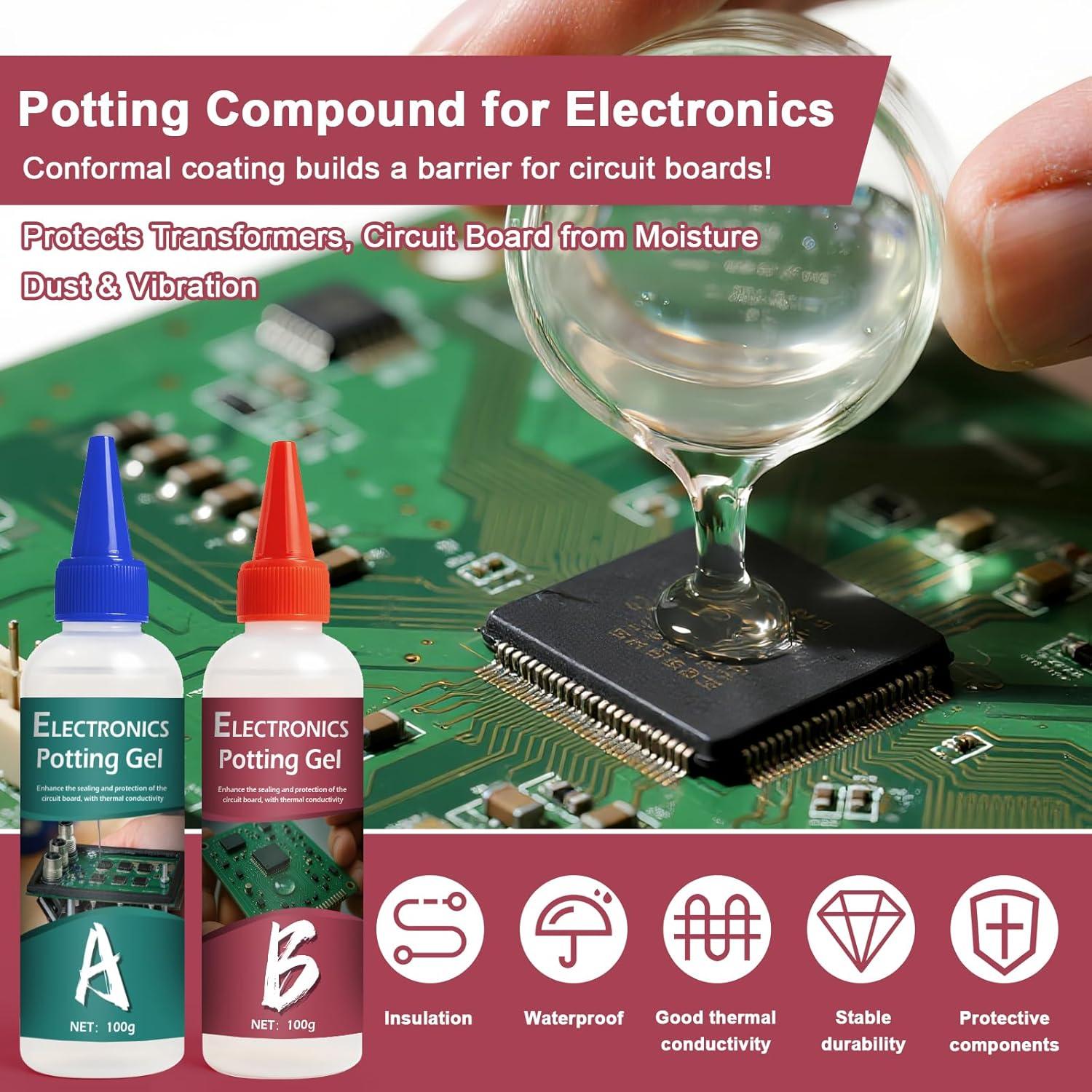 Kit de Recubrimiento Conformal 2x100ml 1DFAUL para Electrónica