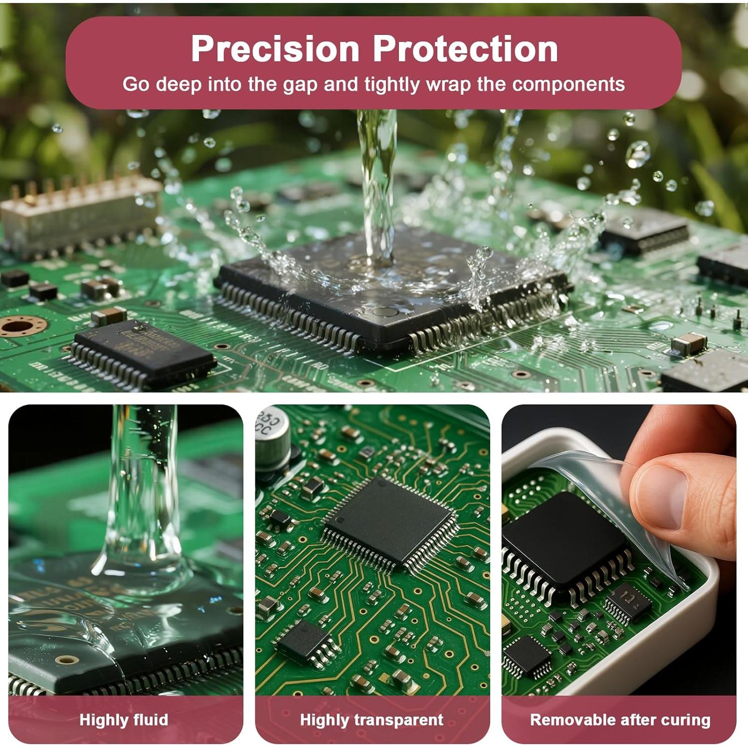 Kit de Recubrimiento Conformal 2x100ml 1DFAUL para Electrónica