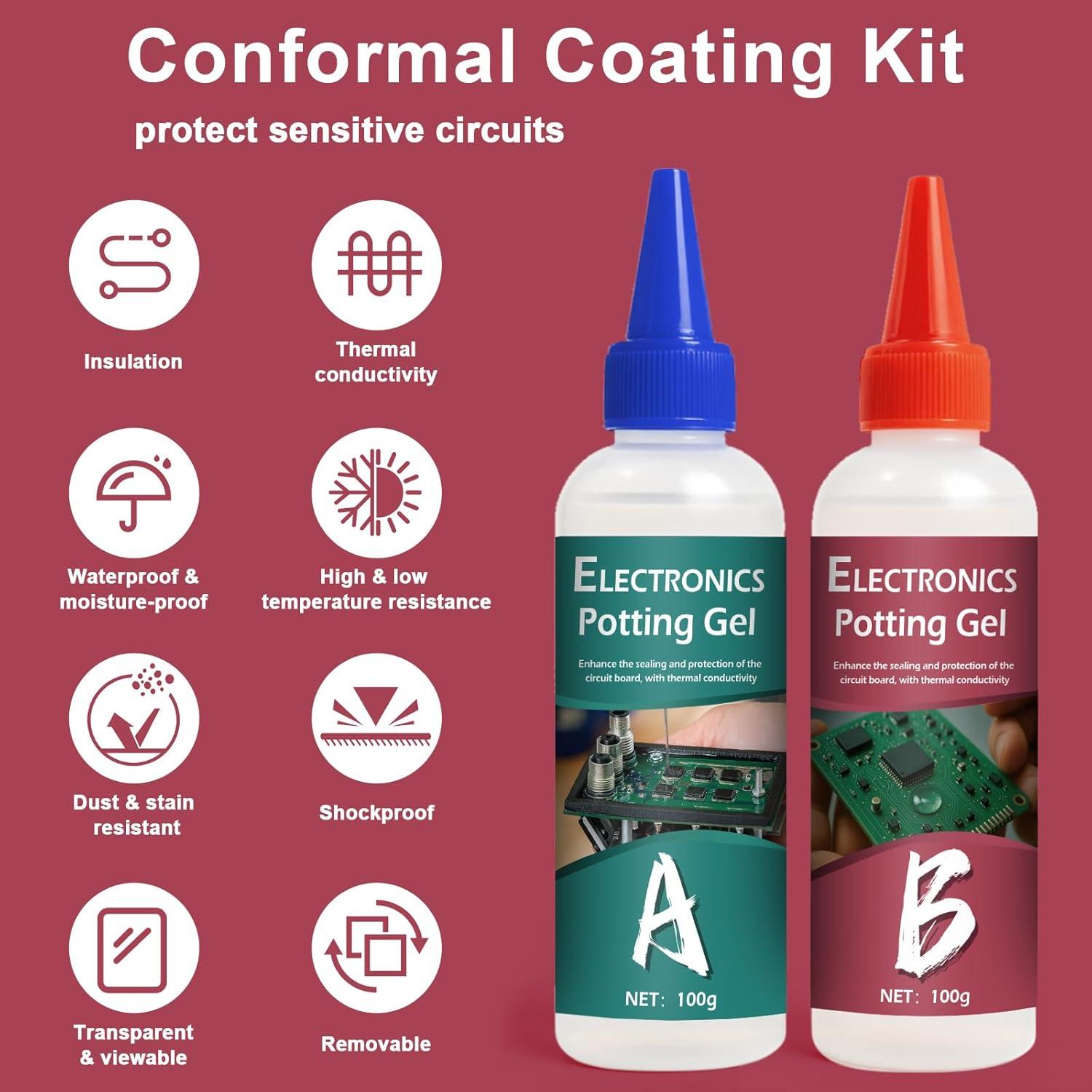 Kit de Recubrimiento Conformal 2x100ml 1DFAUL para Electrónica