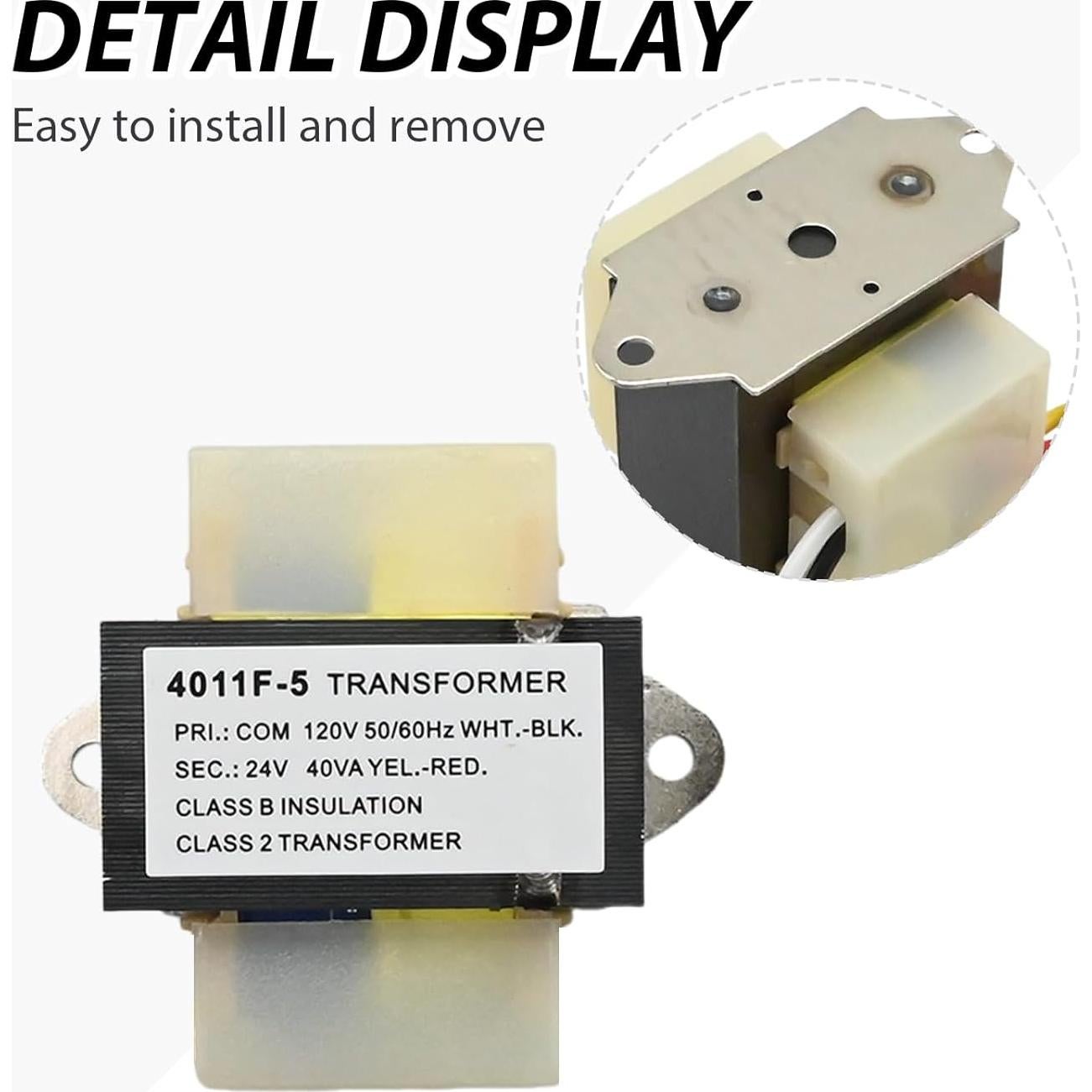 Transformador HVAC Zreneyfex 40 VA 120/24V Reemplazo Rheem