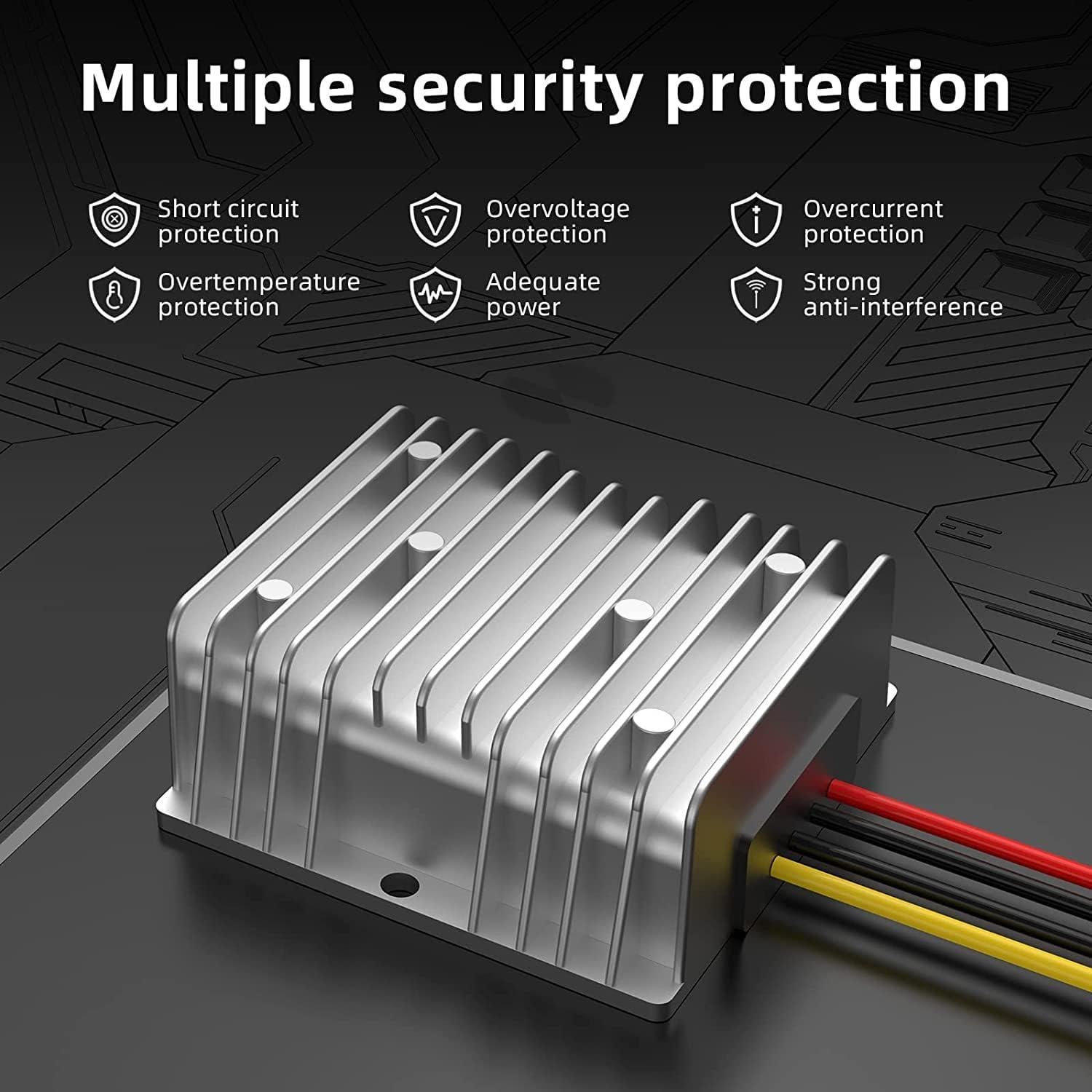 Regulador de Voltaje YAXIGE B20 36V/48V a 24V 20A 480W