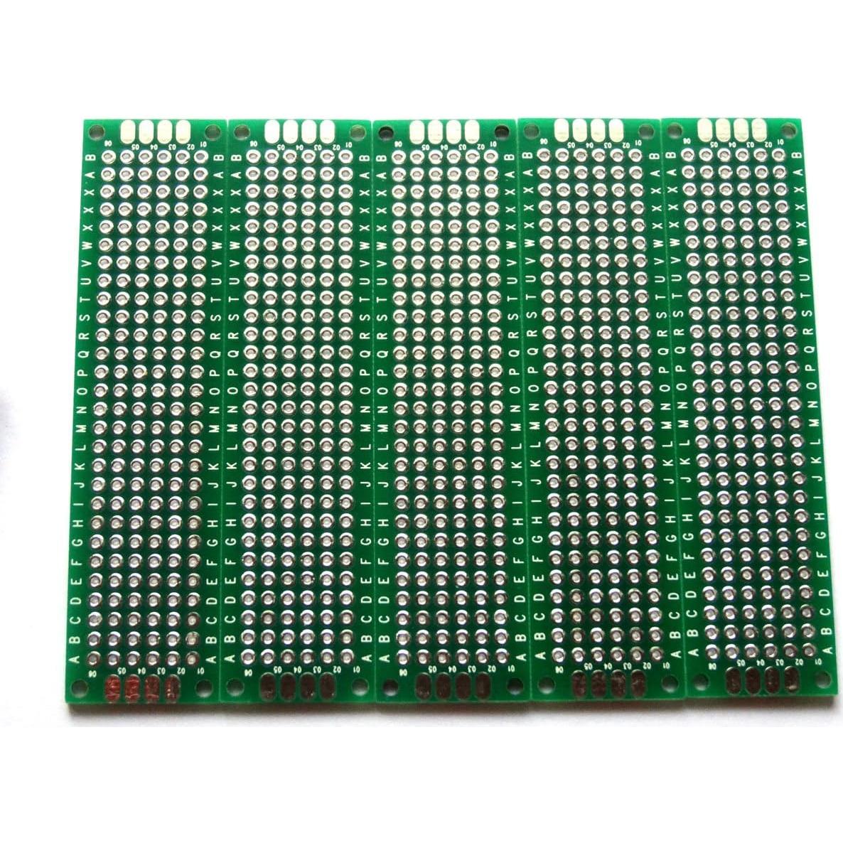 Placa de Prototipo PCB Doble Cara Penta Angel 2x8cm 10pcs