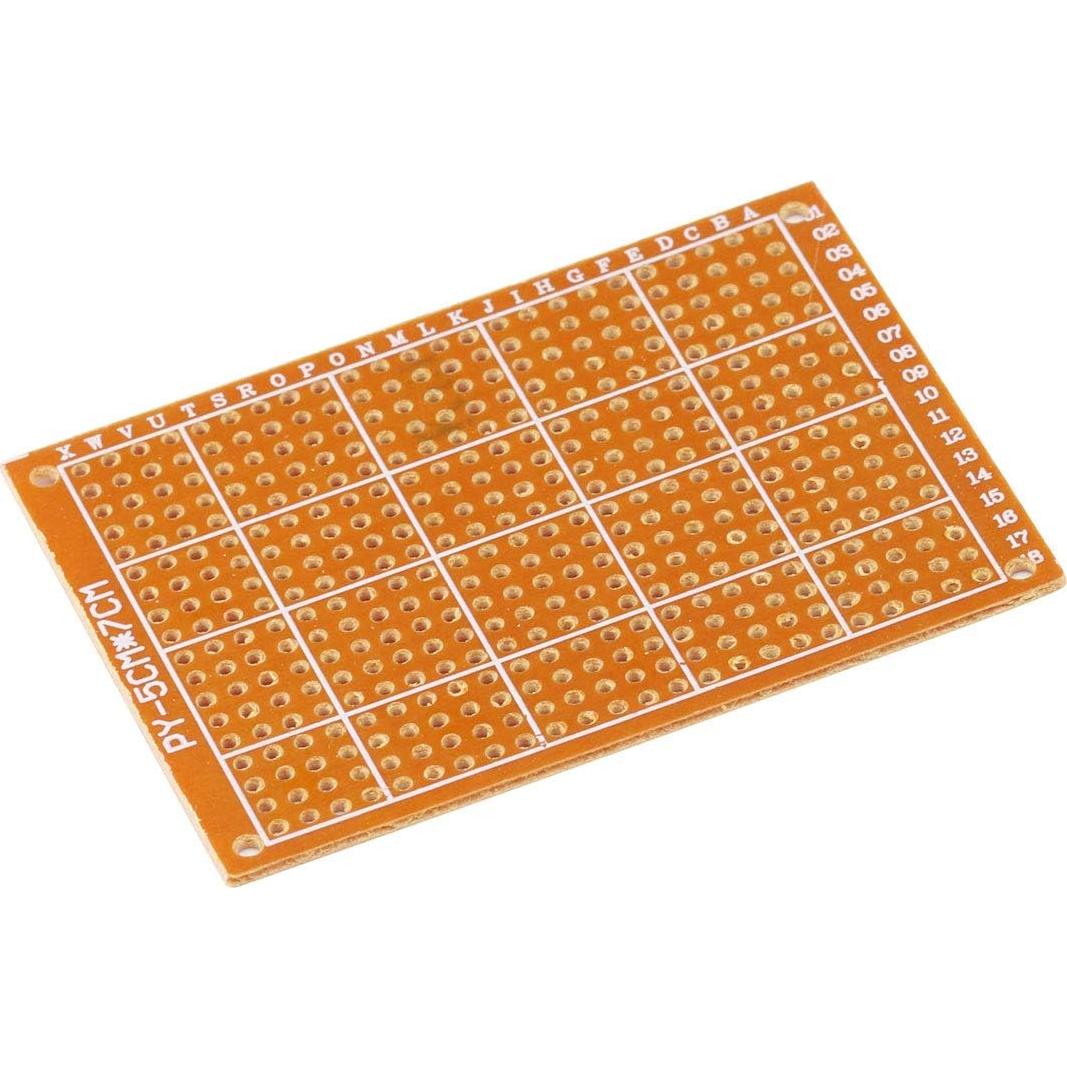 Kit de 10 Placas PCB Protoboard 50x70mm Ferwooh para DIY