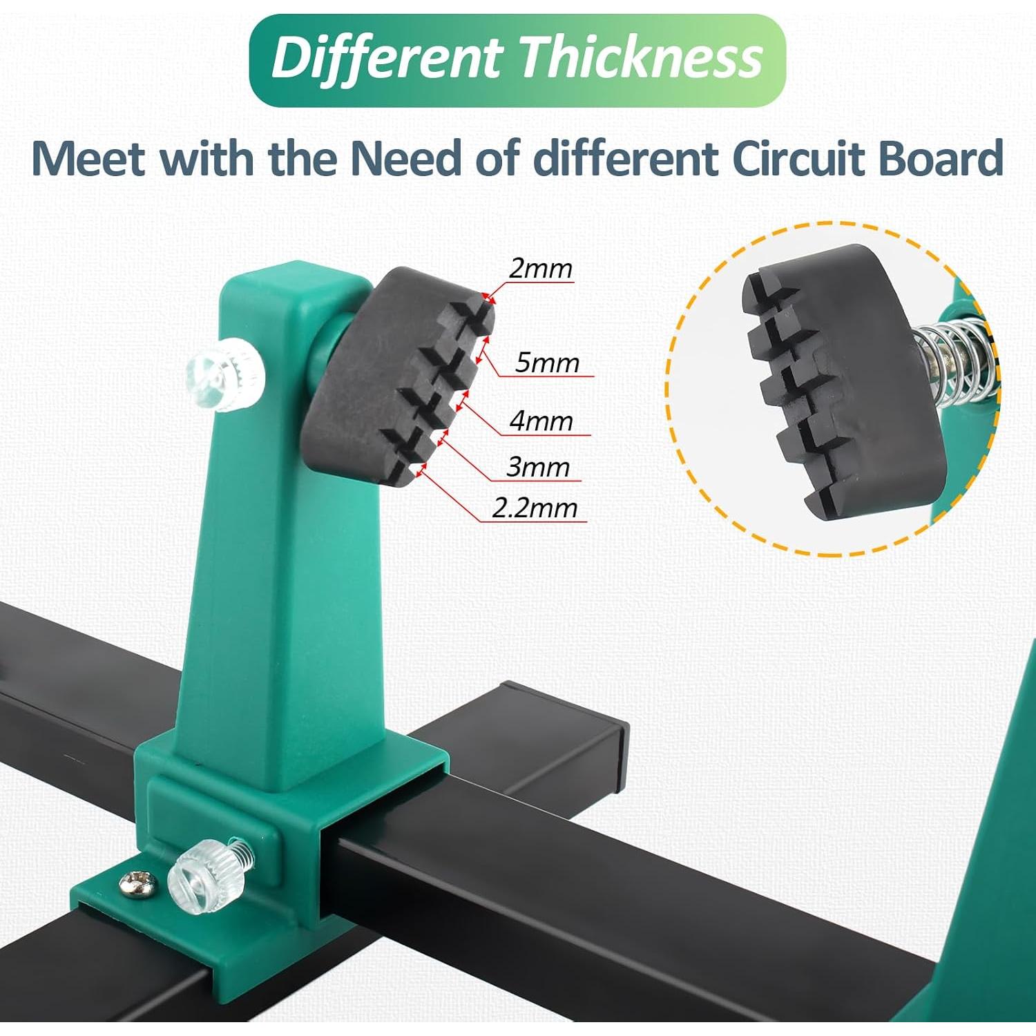 Soporte de PCB Ajustable Shen Zhen 0.64 kg 200mm Verde