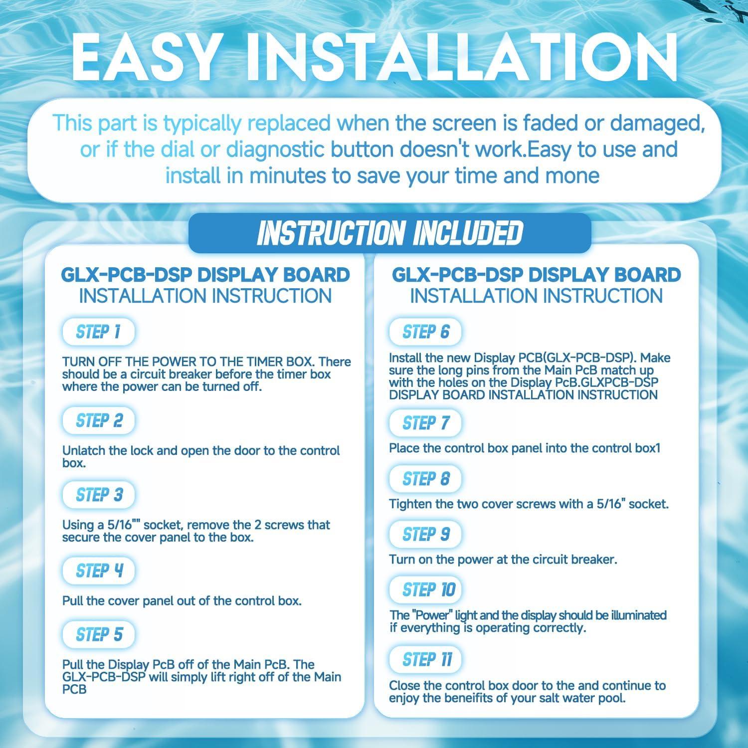 Placa de Circuito GLX-PCB-DSP para Generadores de Cloro Hayward