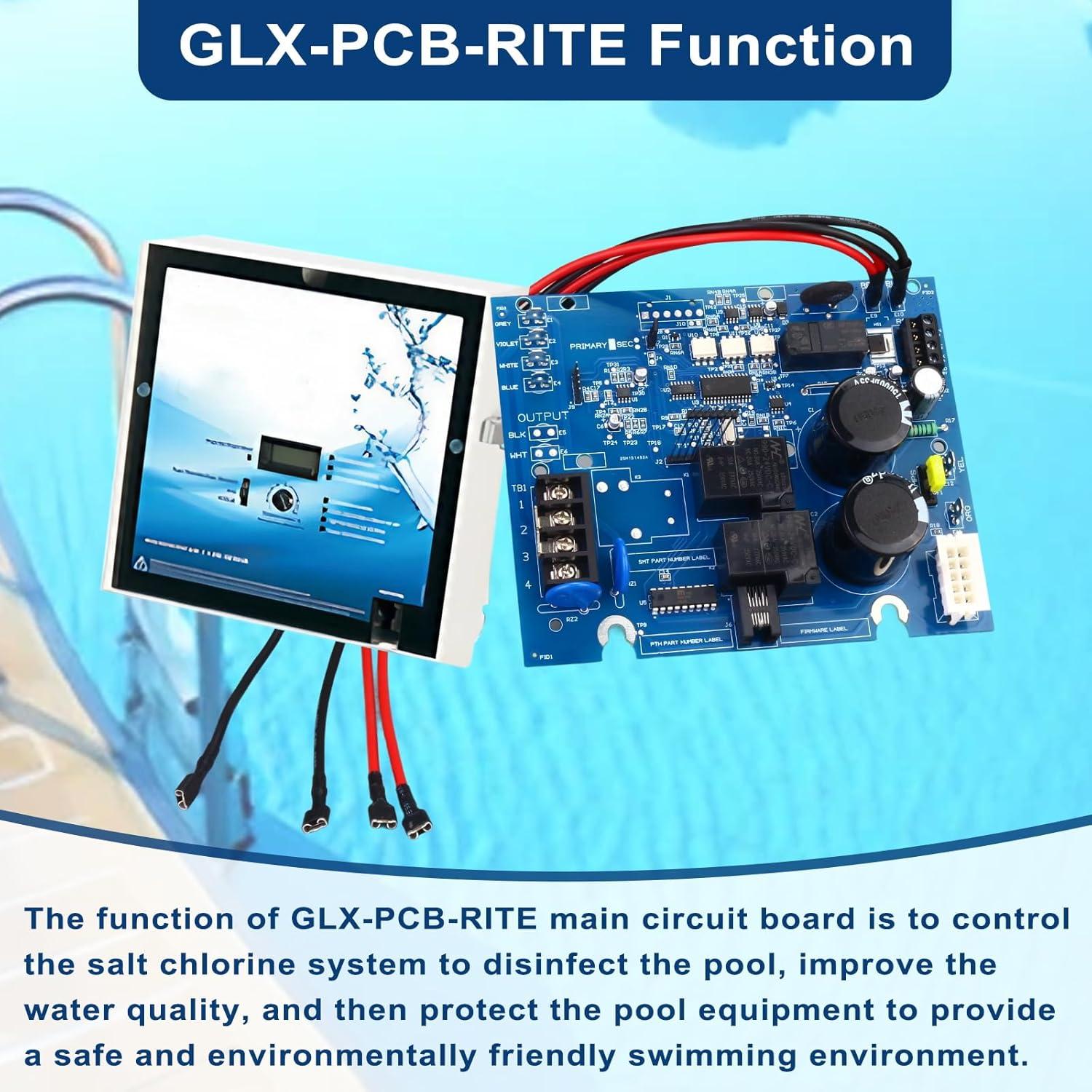 Placa de Circuito GLX-PCB-RITE para Cloradores Hayward AquaRite