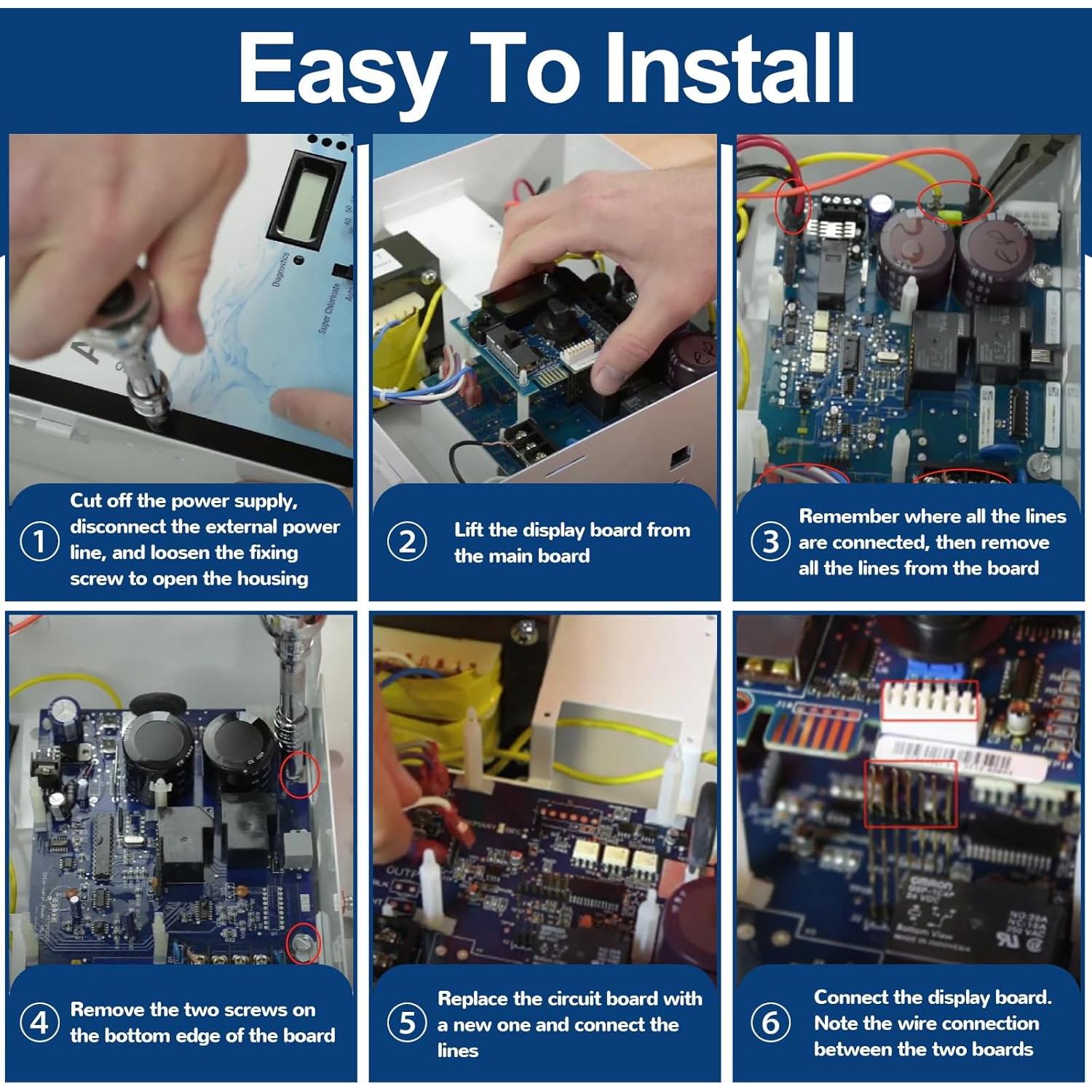 Placa de Circuito GLX-PCB-RITE para Cloradores Hayward AquaRite