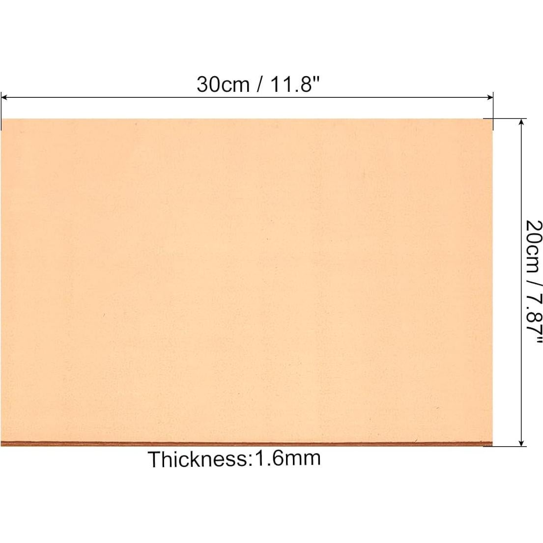 Placa de PCB Laminada de Cobre PATIKIL 20x30cm 1.6mm 2Pcs