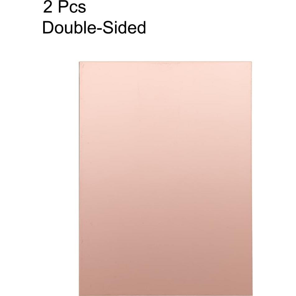 Placa PCB Doble Cara 180x120mm uxcell 2pcs FR4 Cobre 1.5mm