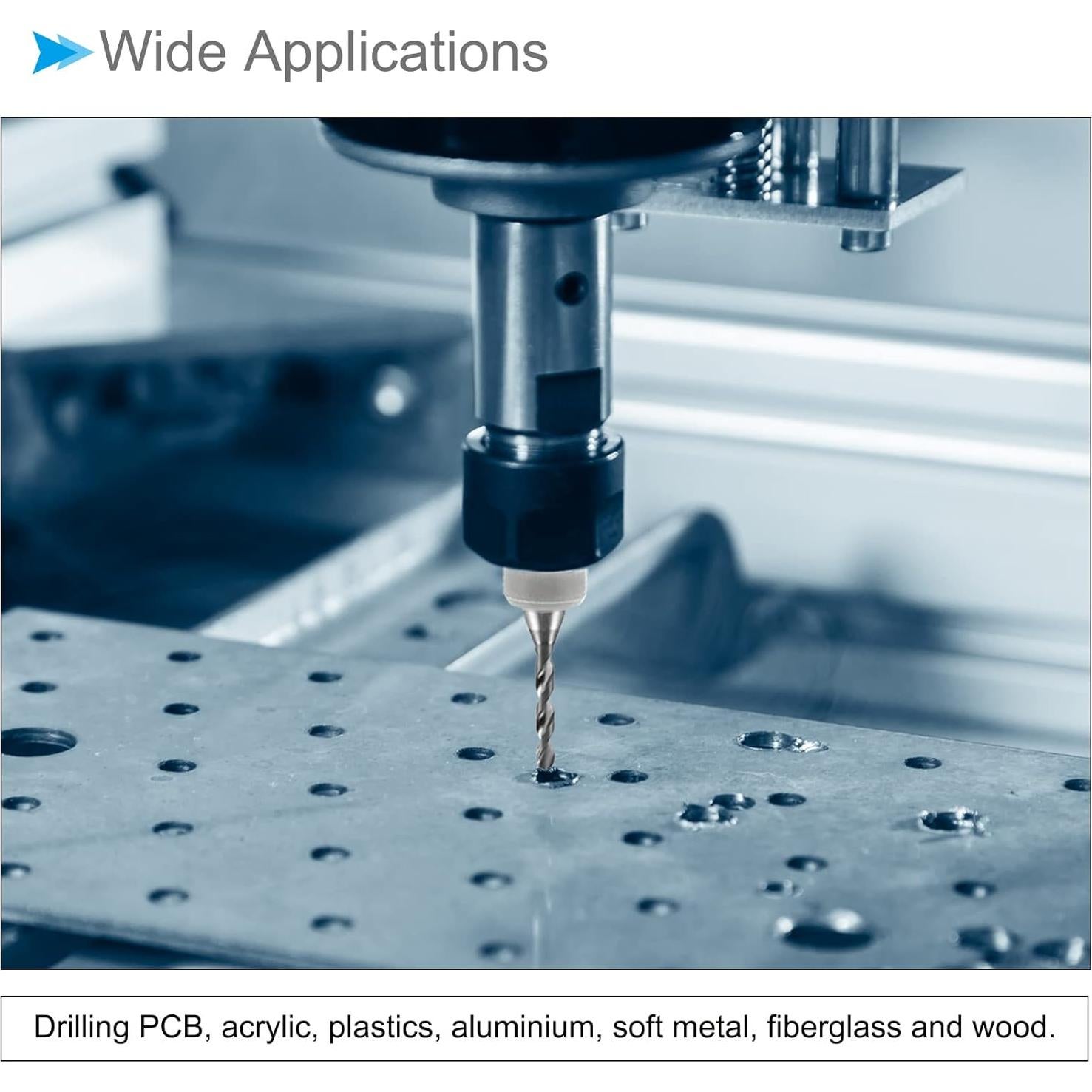 Micro Brocas PCB CoCud 0.6mm Carburo Tungsteno 10 Piezas
