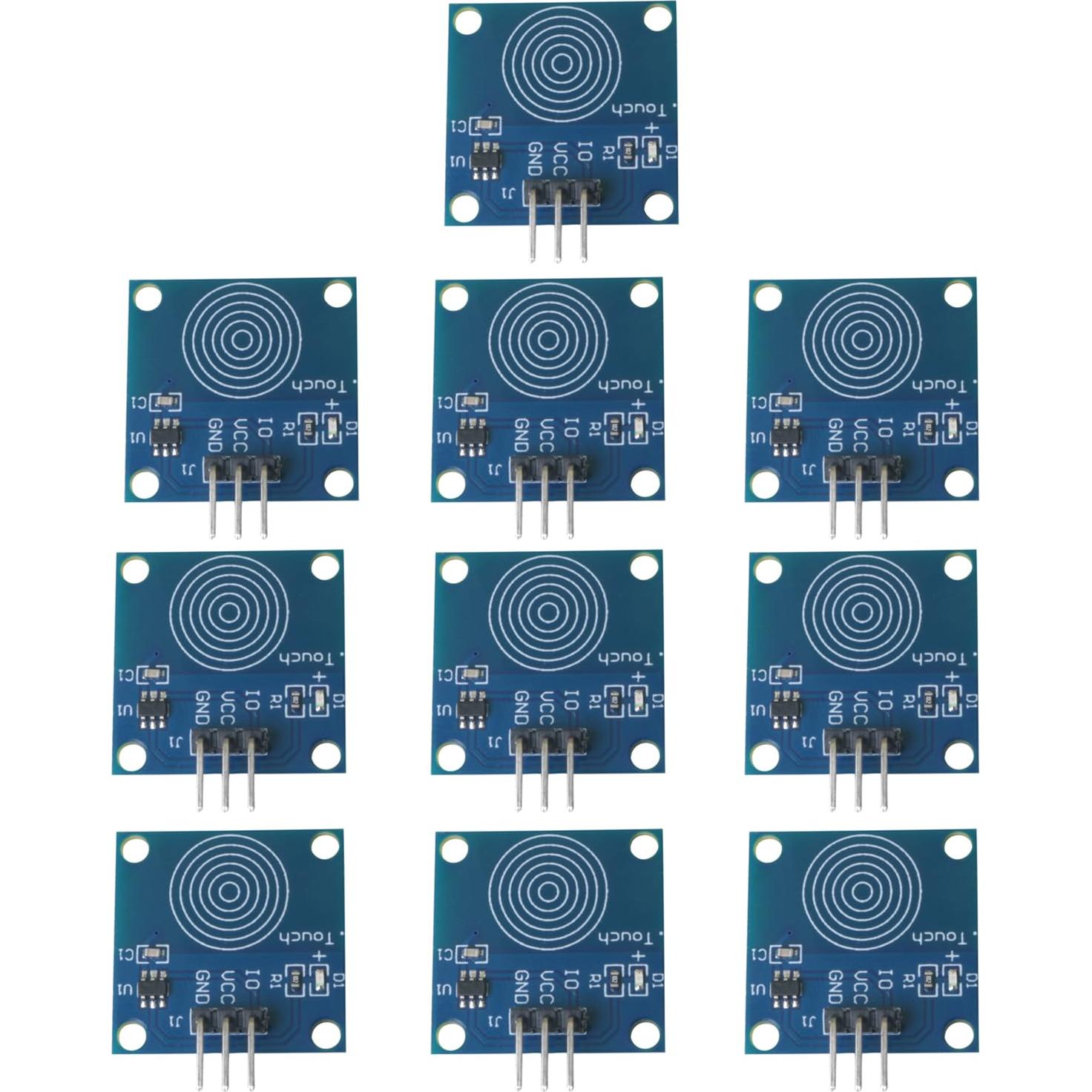 10 Módulos Sensor Táctil TTP223B SJZBIN 24mm 2-5.5V