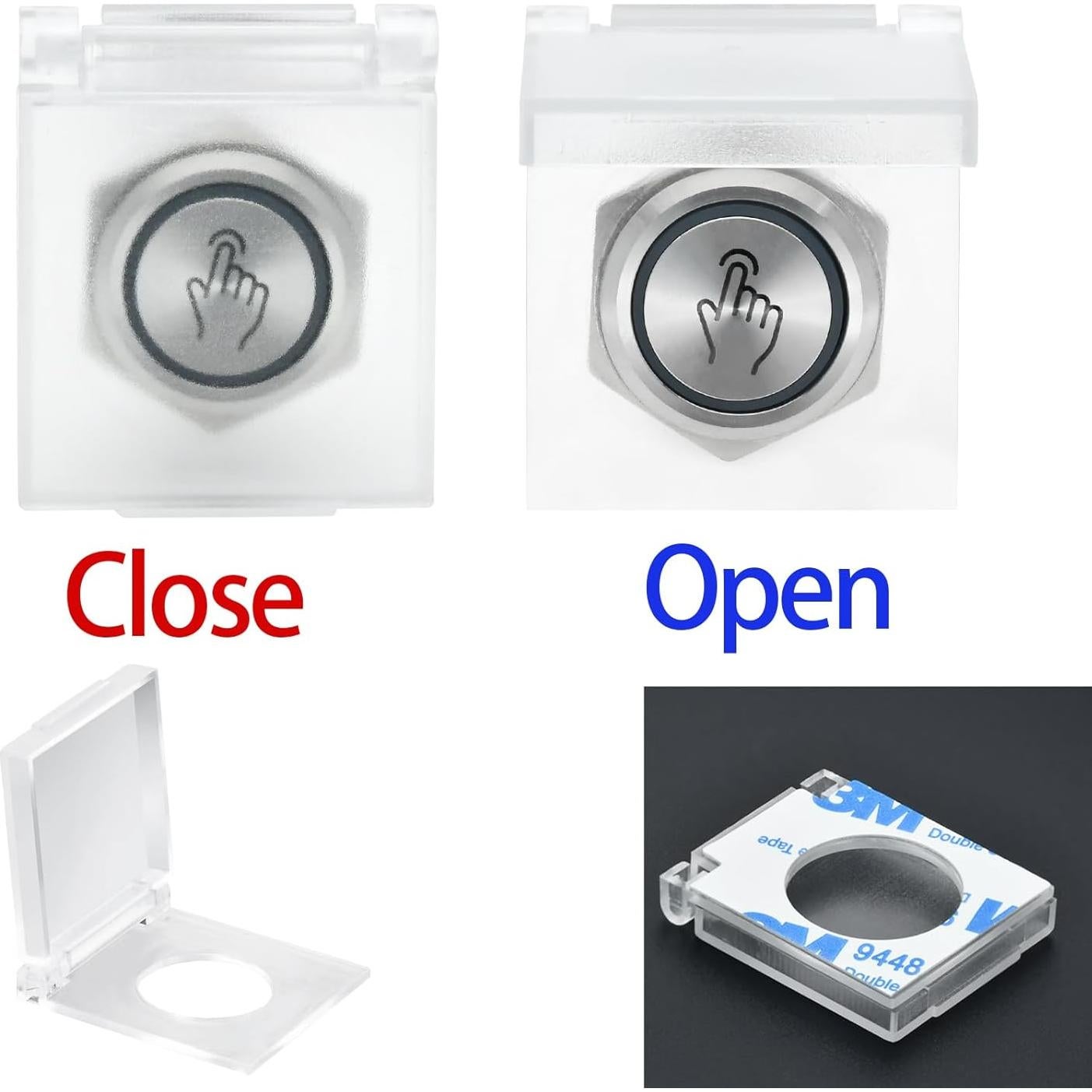 Interruptor Táctil 16mm ZJWZJH 5V-24V CC Rojo y Azul