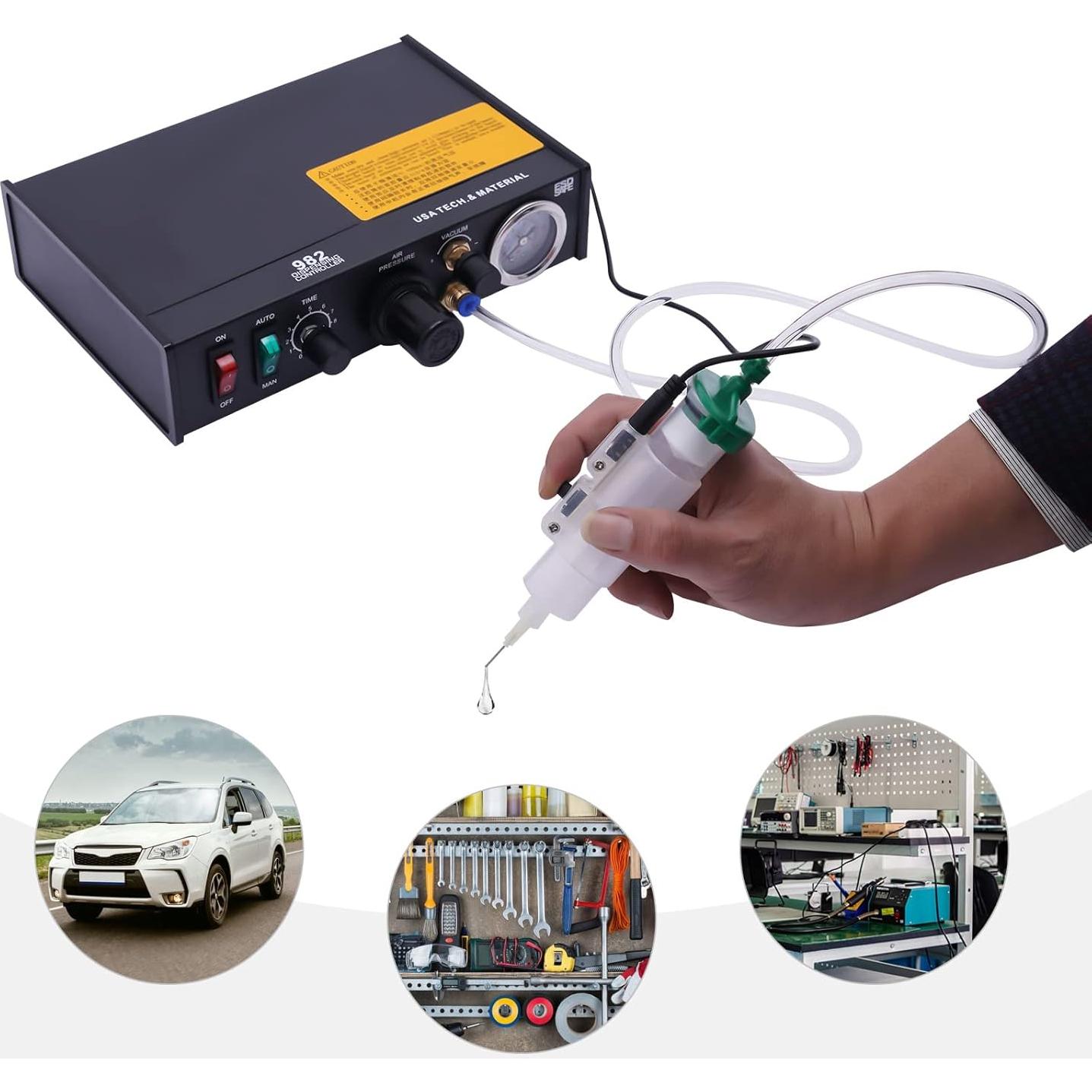 Máquina dispensadora de pegamento DEIGEHJRE 982 20W semiautomática