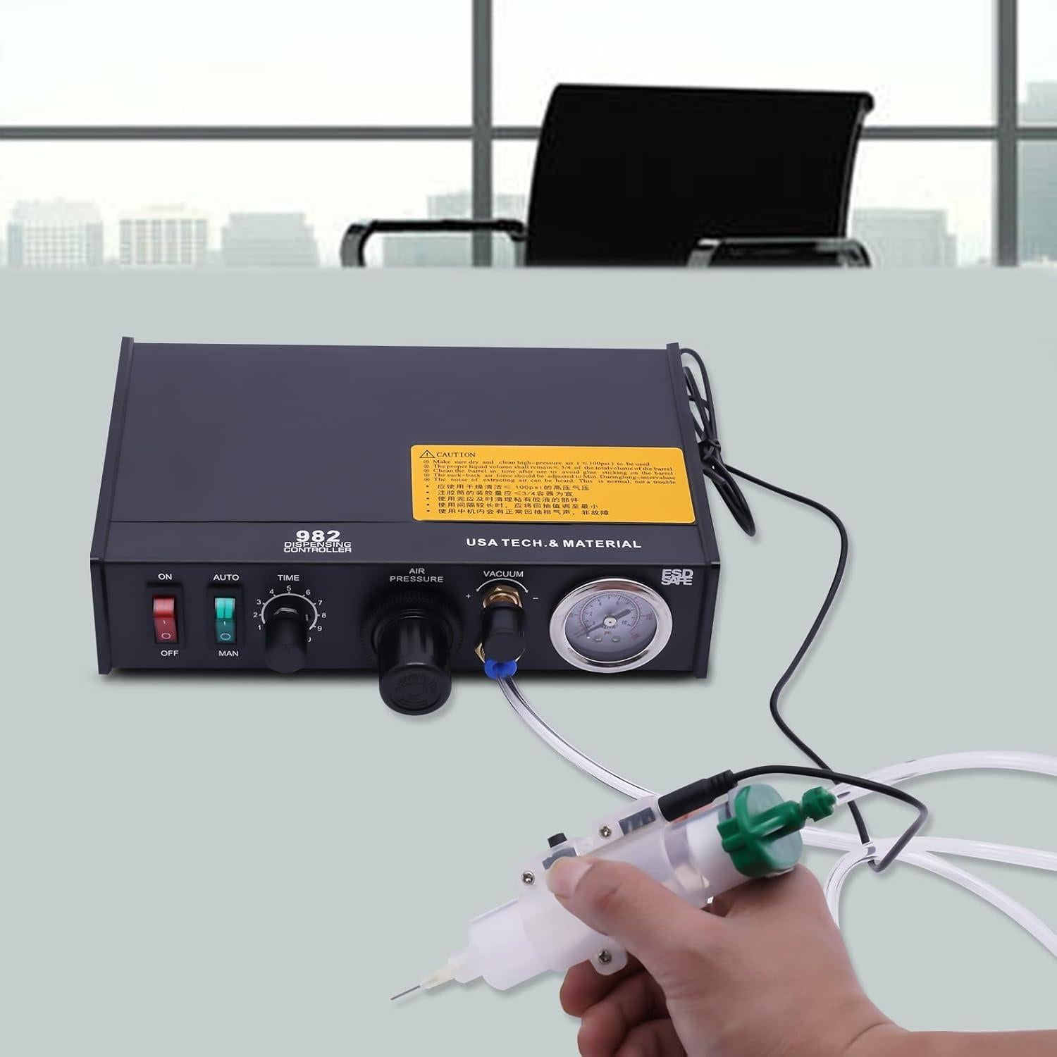 Máquina dispensadora de pegamento DEIGEHJRE 982 20W semiautomática