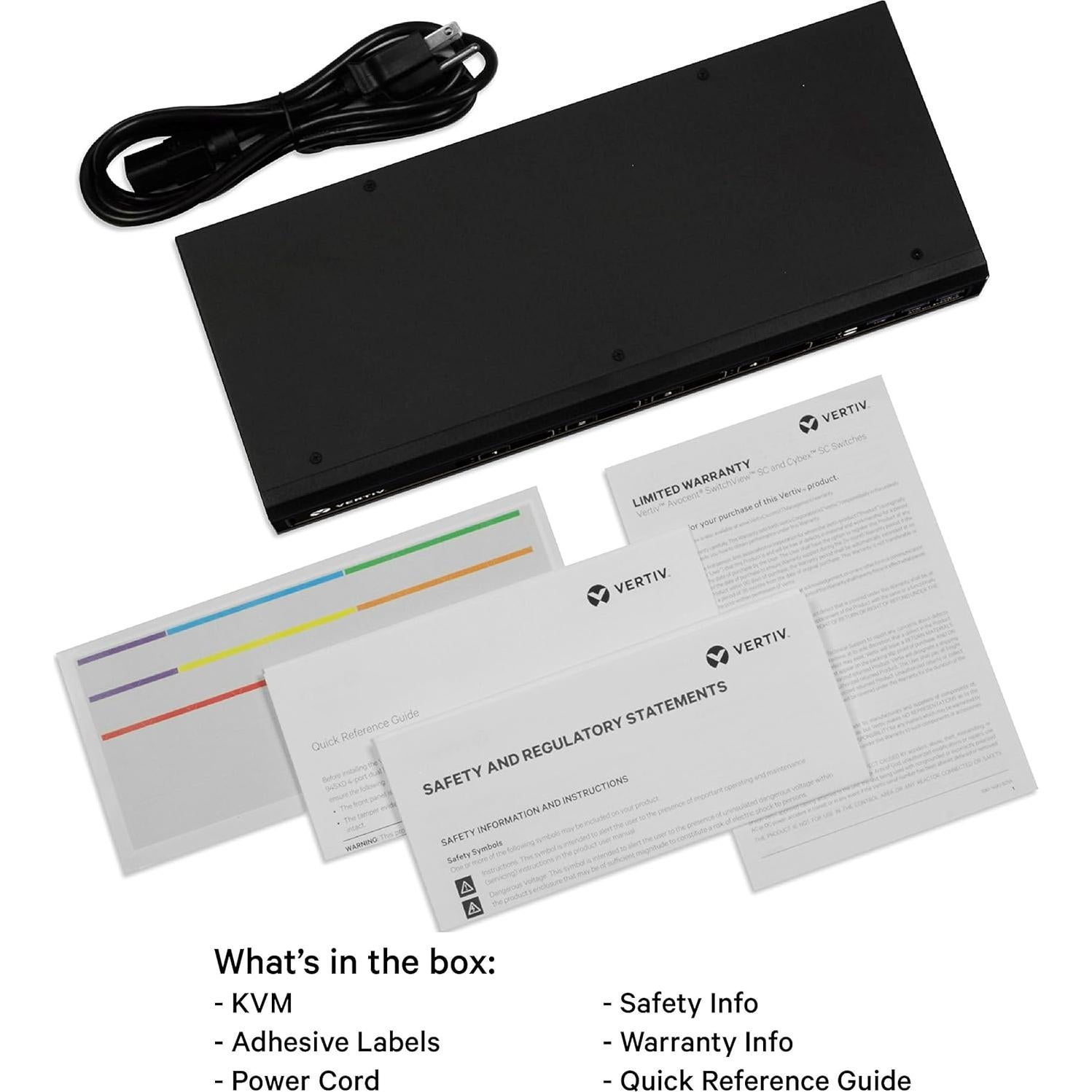 Interruptor KVM Seguro Avocent Cybex SC840-001 4 Puertos DVI-I