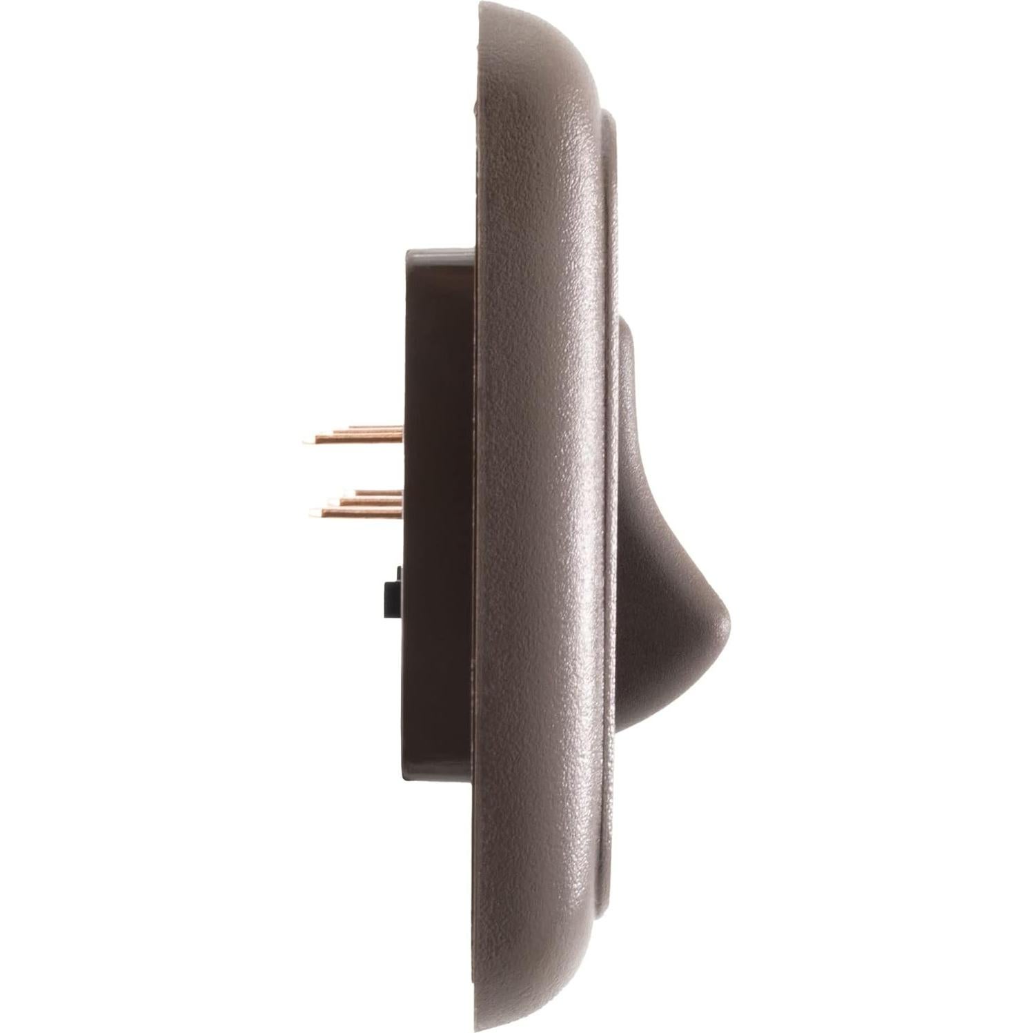 Interruptor Triple SPST On-Off 12V Marrón para RV y Remolques