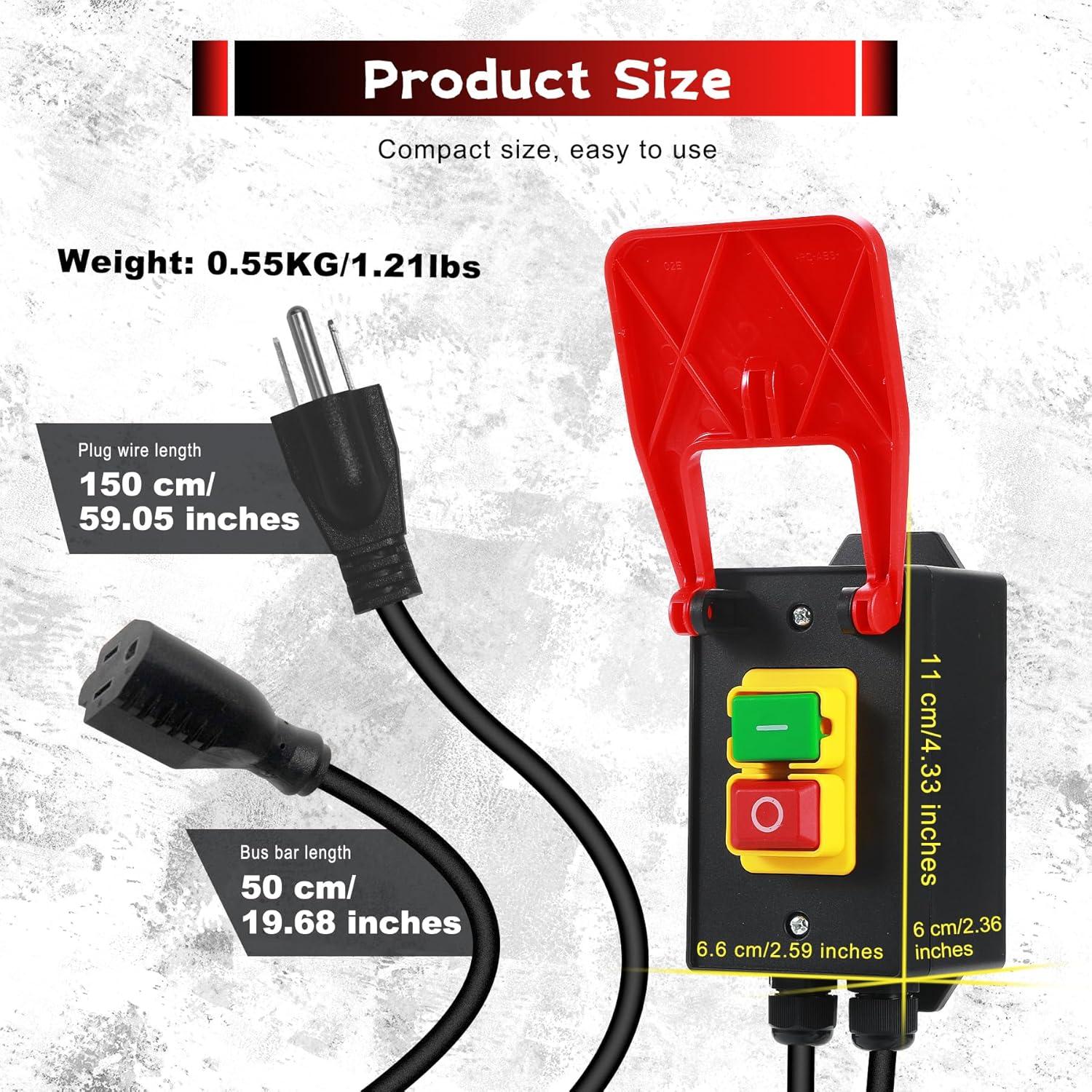 Interruptor de Parada de Emergencia BOSYTRO 120V 1 Vía IP55