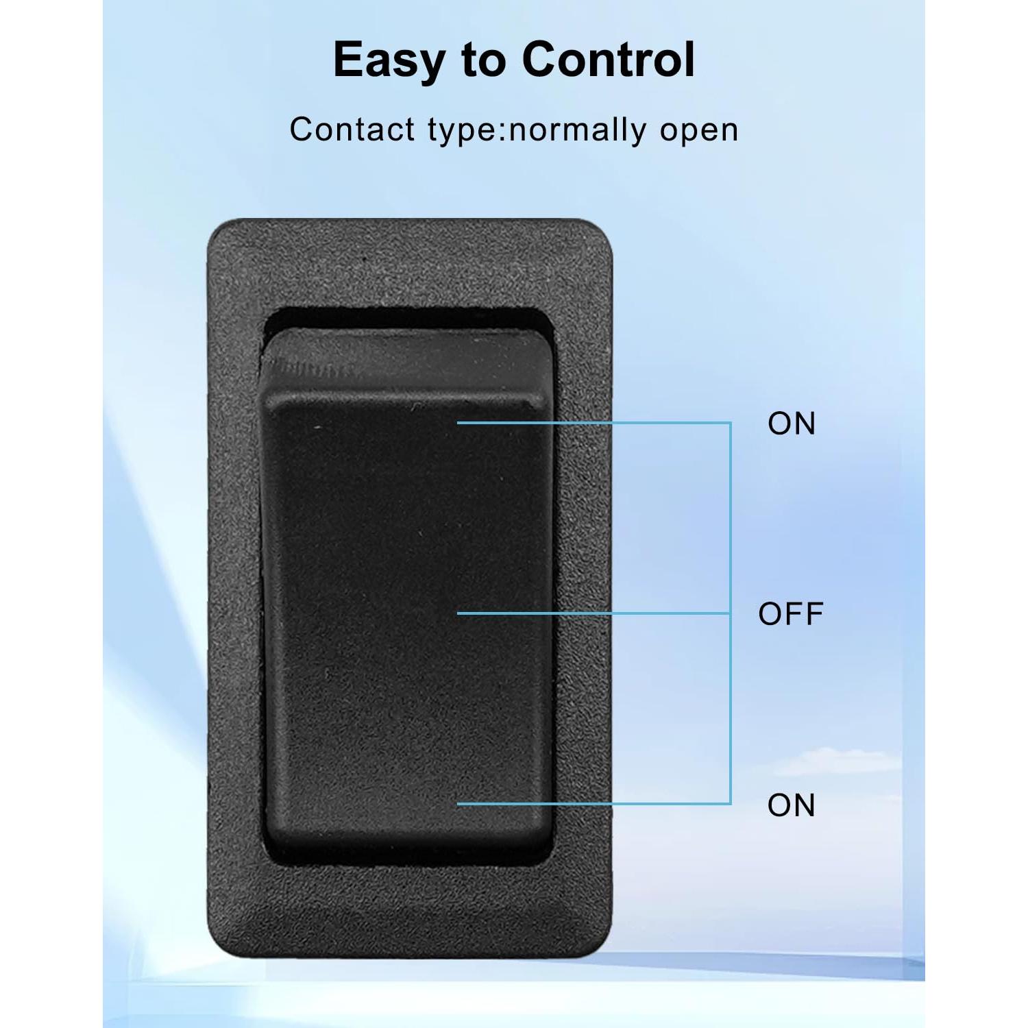Interruptor Rocker OCHIKI 6 Pines ON-Off-ON 125/250V 20A