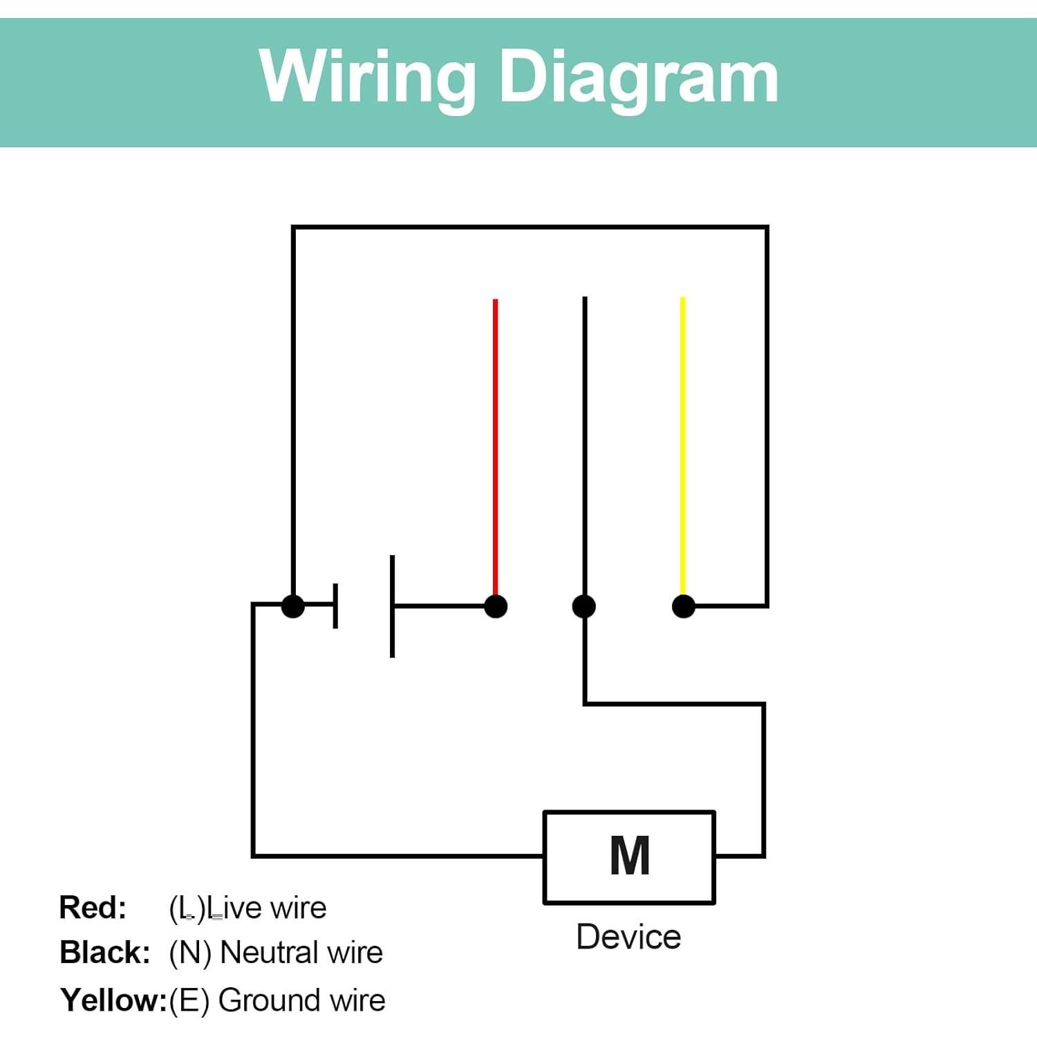 Interruptor de Cable Inline LED Azul OELFFOW KCD1 16A 250V
