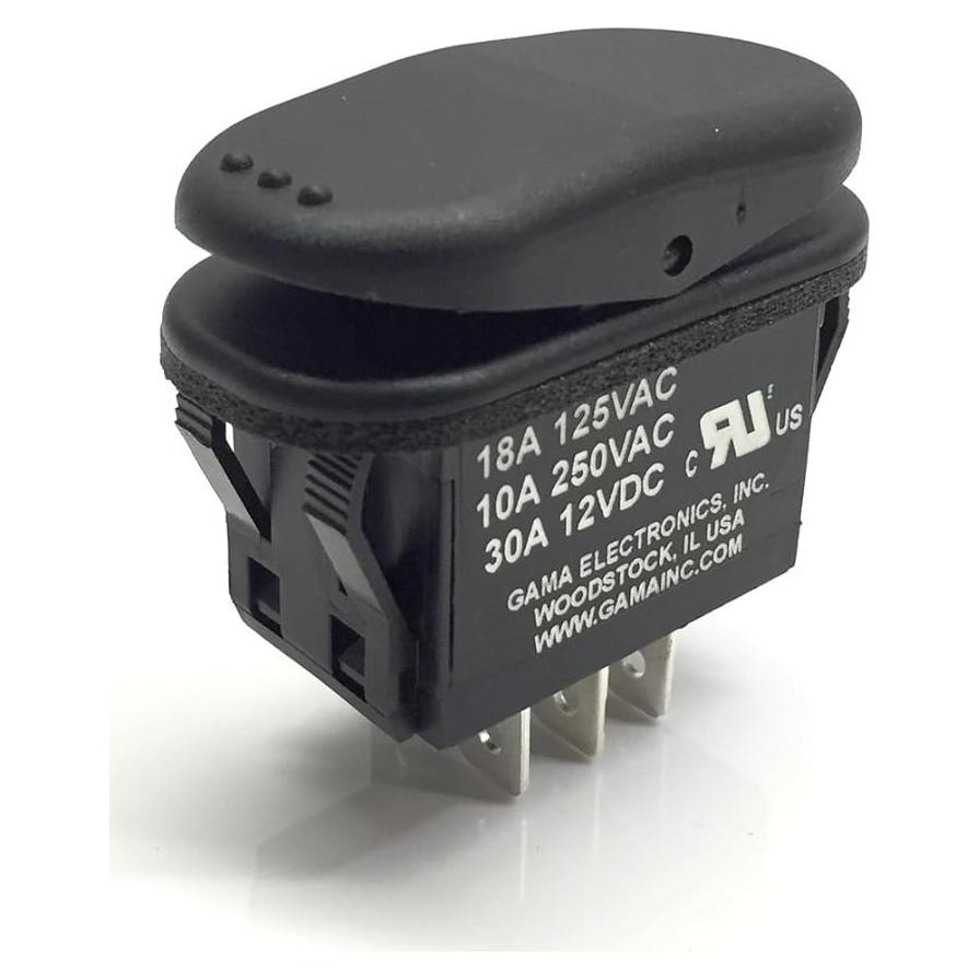 Interruptor a Prueba de Agua GAMA 30A DPDT 3 Posiciones