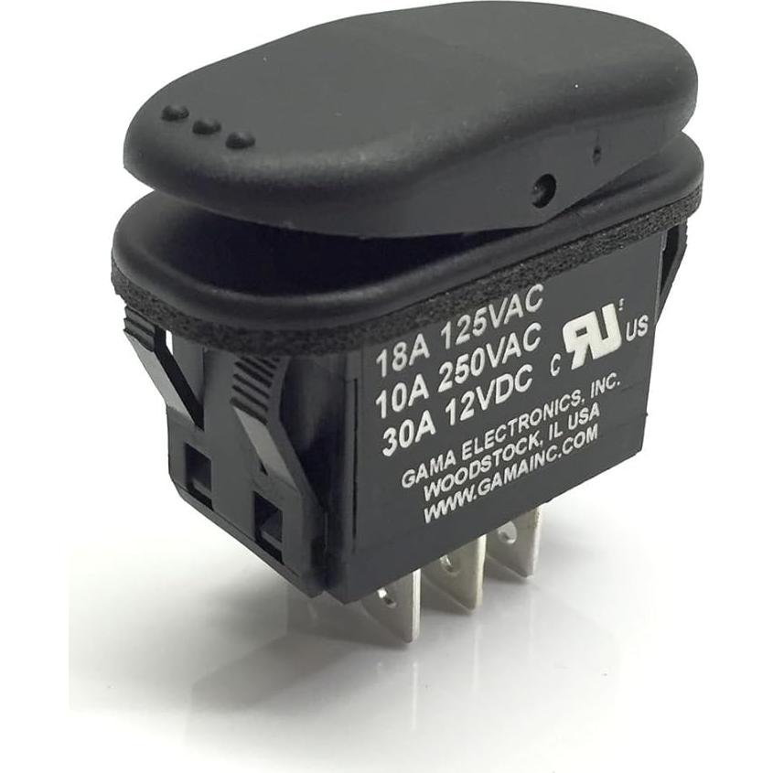 Interruptor a Prueba de Agua GAMA 30A DPDT 3 Posiciones