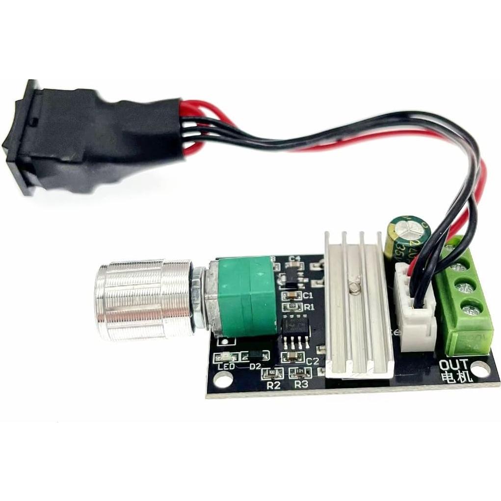Controlador de Velocidad Motor DC PWM JZK 3A 6-28V Reversible