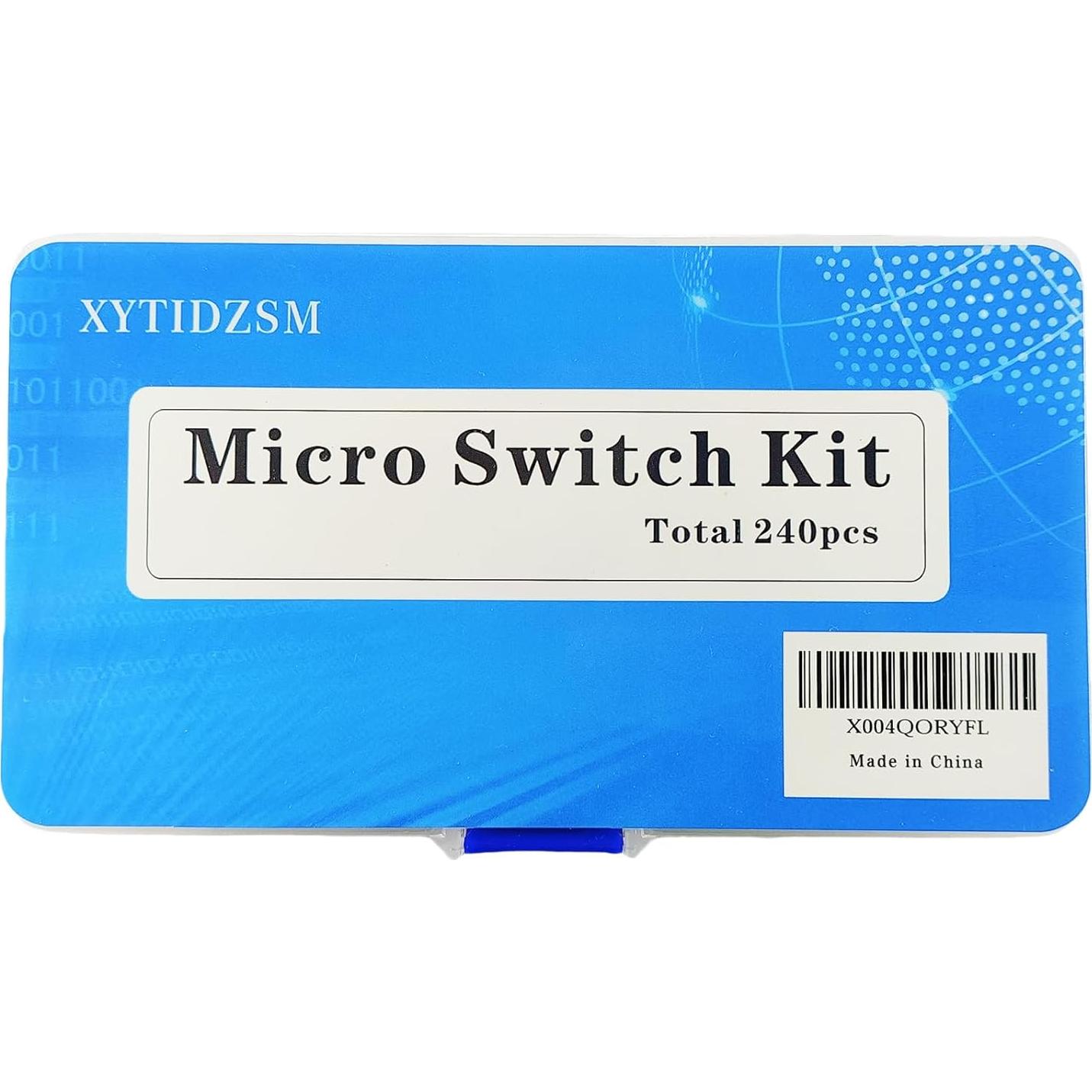 Kit de Interruptores Táctiles SMD Metal 240pcs 4x4mm Xiangyin