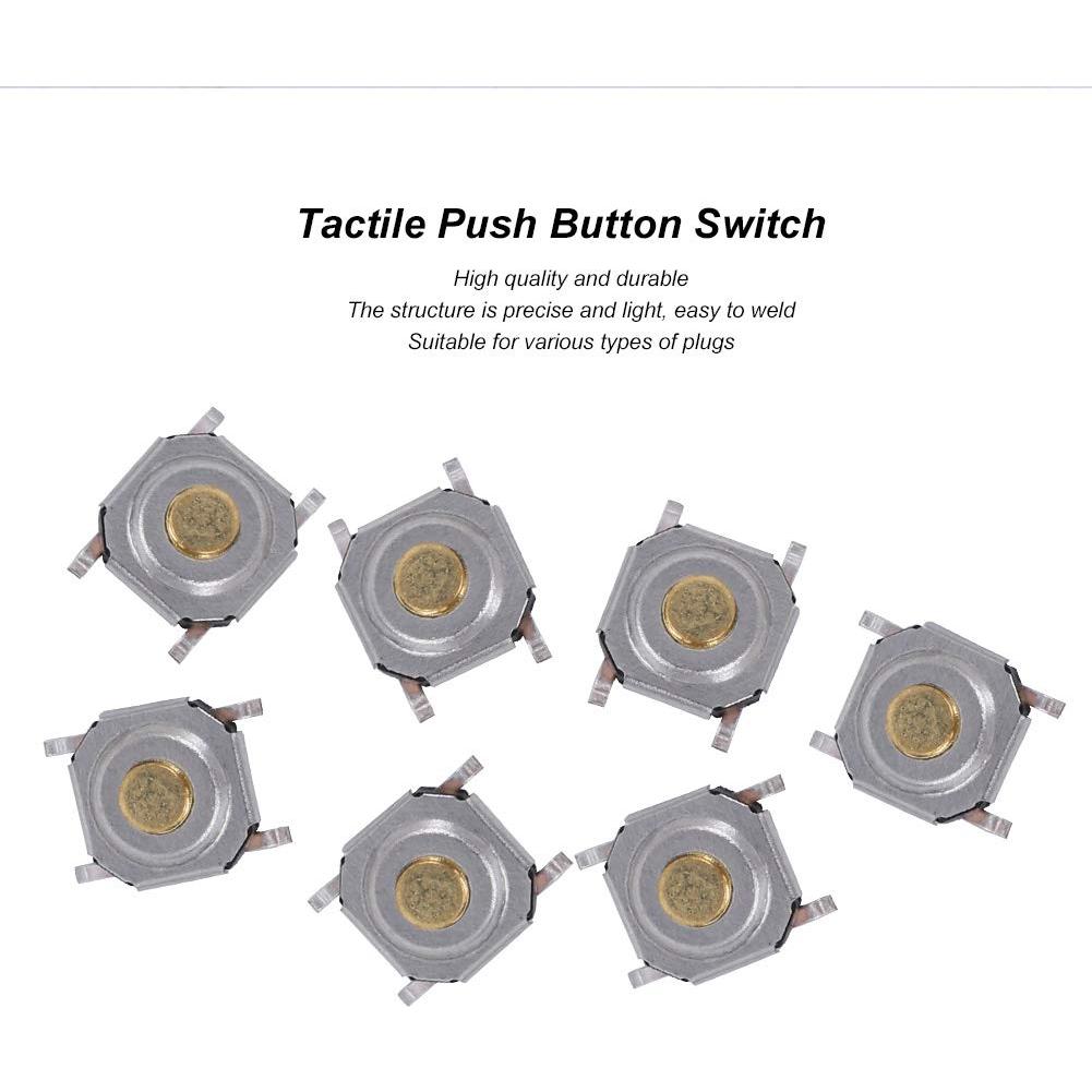 Interruptores de Botón Táctil ViaGasaFamido 200 Pcs 4x4x1.5mm