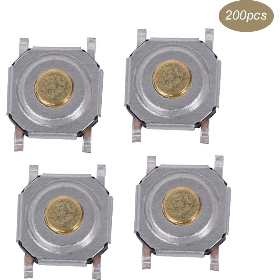 Interruptores de Botón Táctil ViaGasaFamido 200 Pcs 4x4x1.5mm