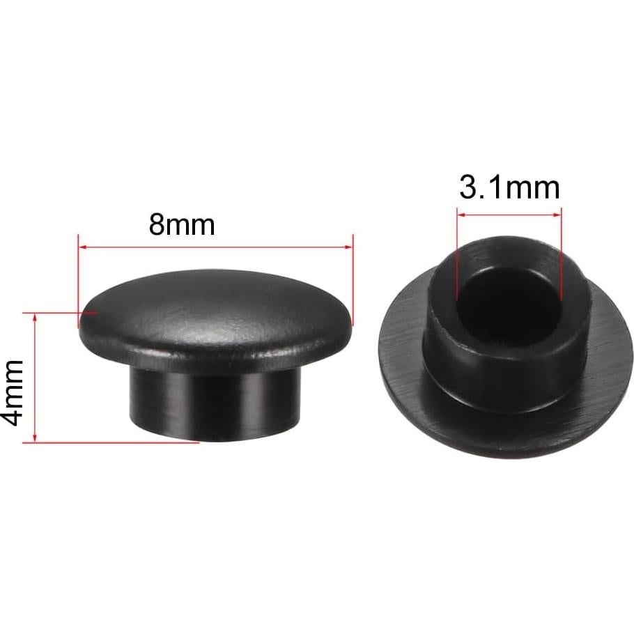 30 Tapas de Botón Pulsador uxcell 3.1mm para Interruptor Micro