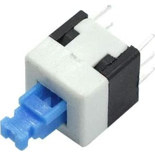 6Pin Two Row Through Hole Mount DPDT Self-Locking Mounting Tact Tactile Power Micro Push Button Switches 8 x 8 mm - (20 Pcs)