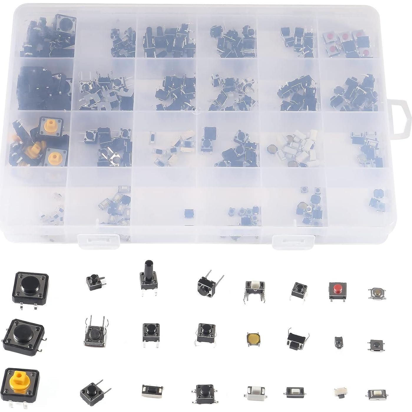Kit de 250 Interruptores de Botón Táctil Micro Coliao