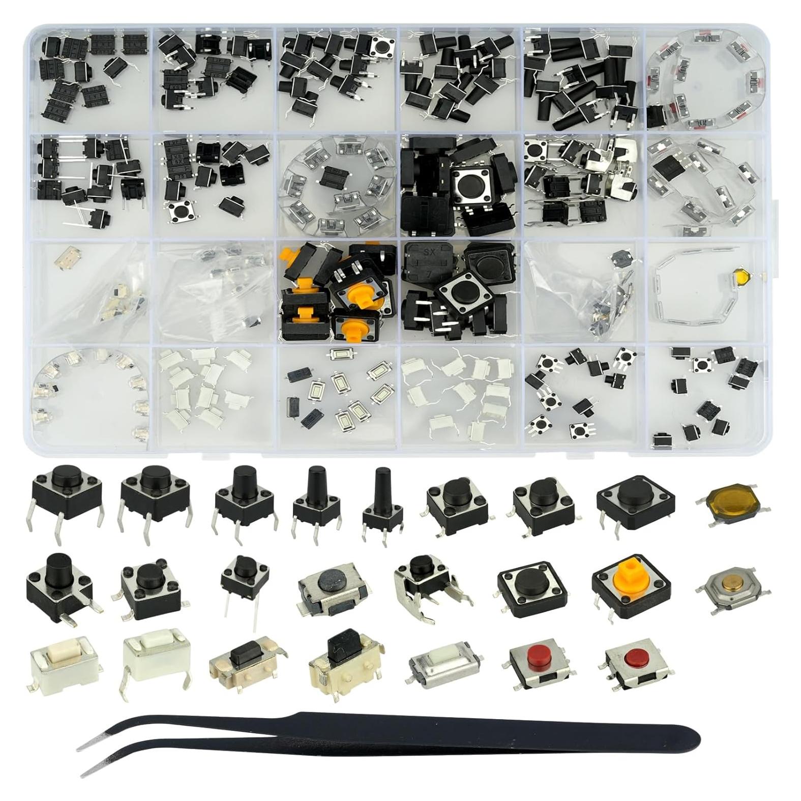 Kit de 240 Interruptores Micro Táctiles MTDELE para Electrodomésticos