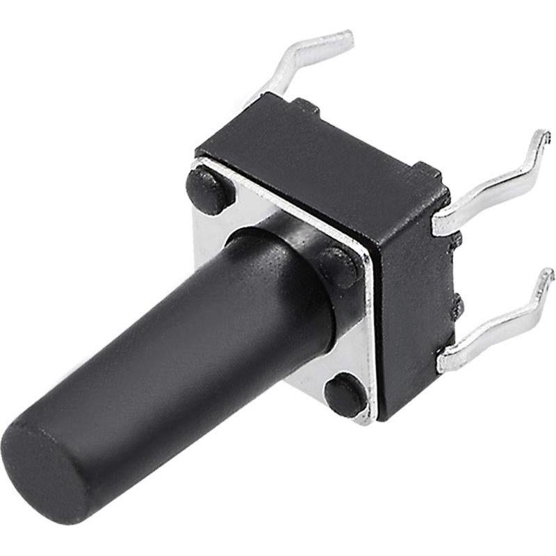 Interruptor Táctil Momentáneo uxcell 4 Pines 6x6mm 10PCS