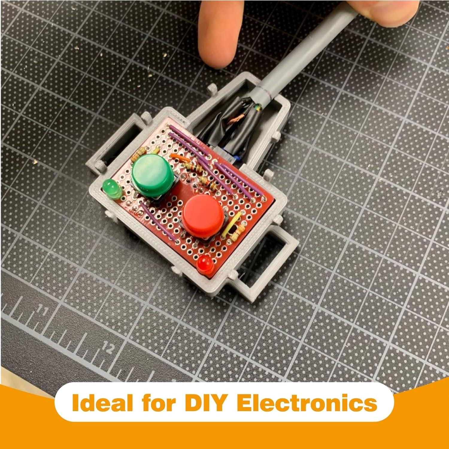 50 Botones Táctiles SMD 12x12mm KGCGJVB con Caja de Almacenamiento