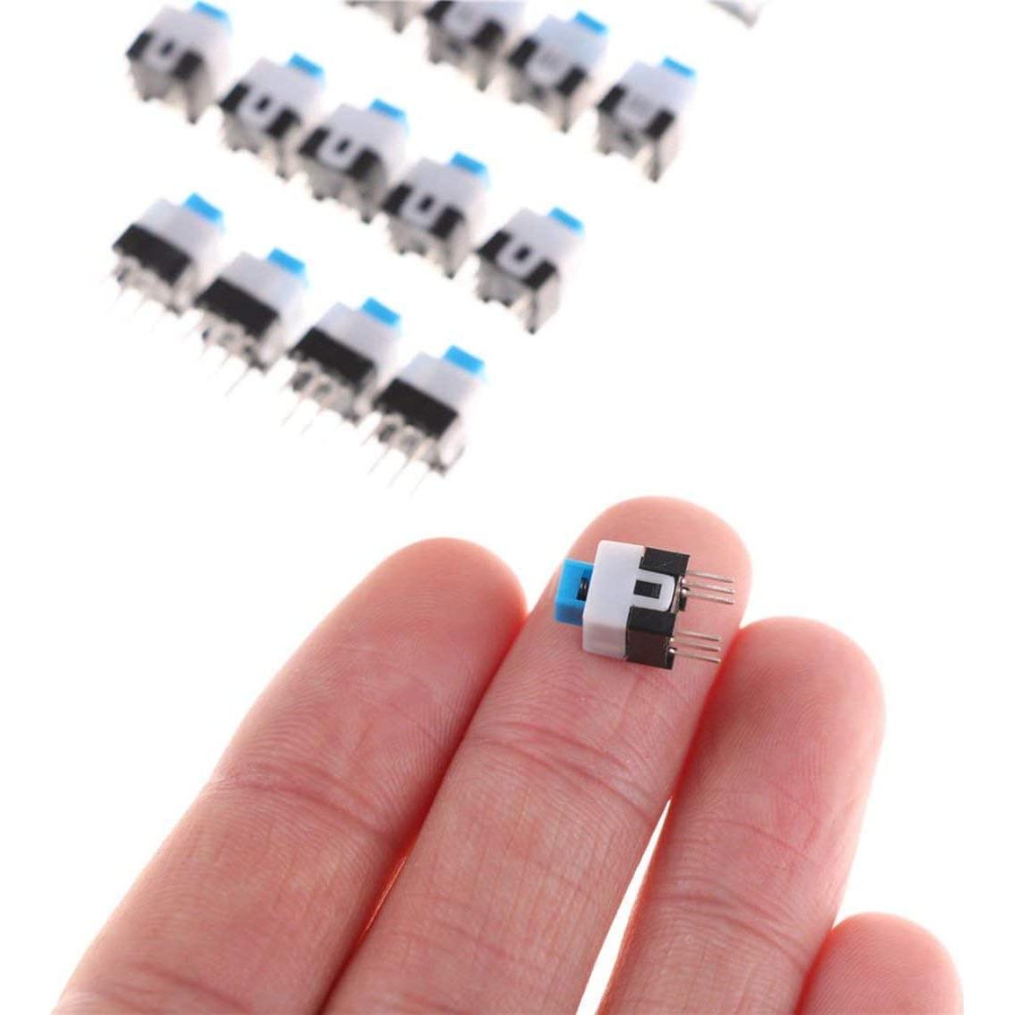 20 Interruptores Táctiles Momentáneos DIP-6 Htppzjr 7x7mm