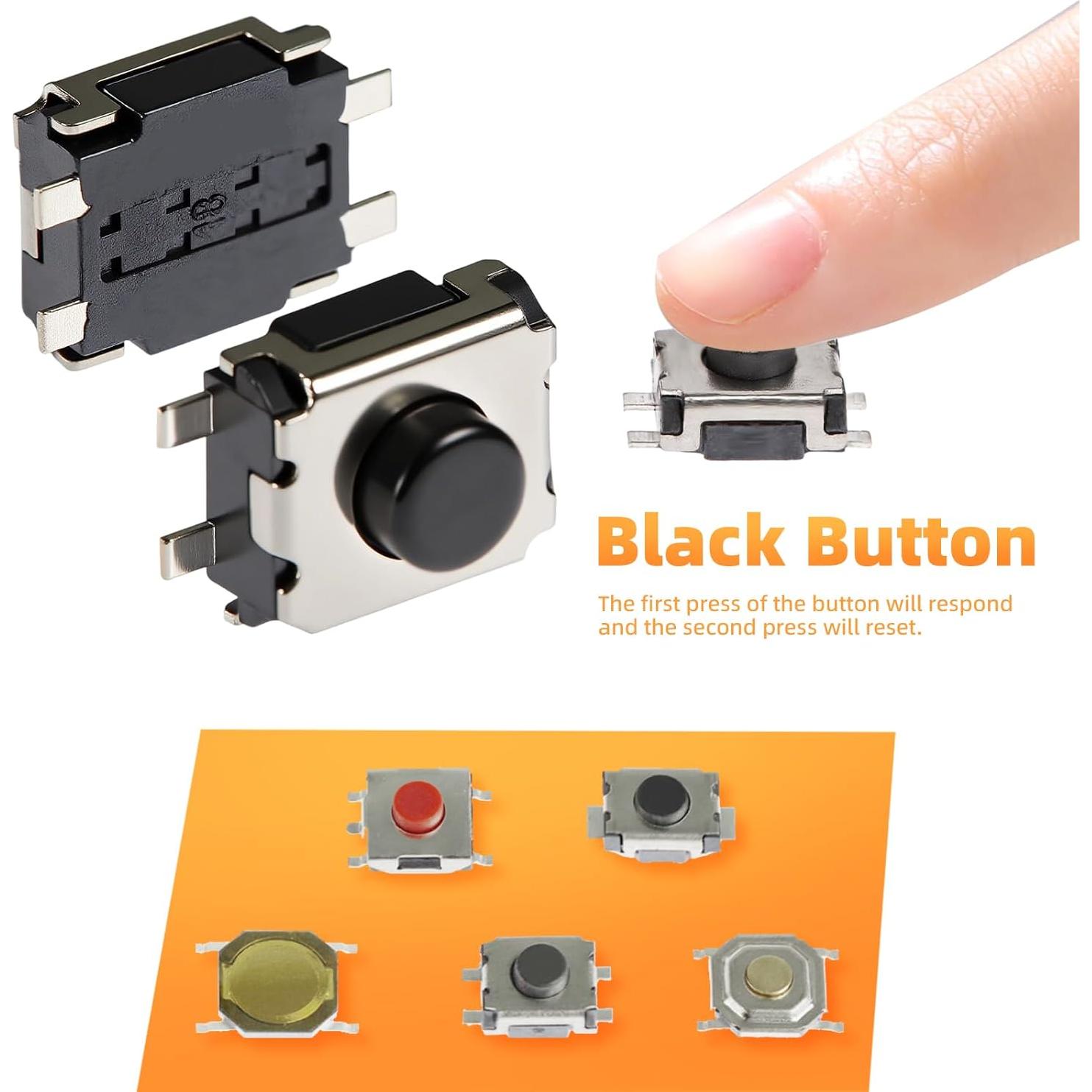 Kit de 250 Micro Interruptores Momentáneos Yetaida 10 Tipos