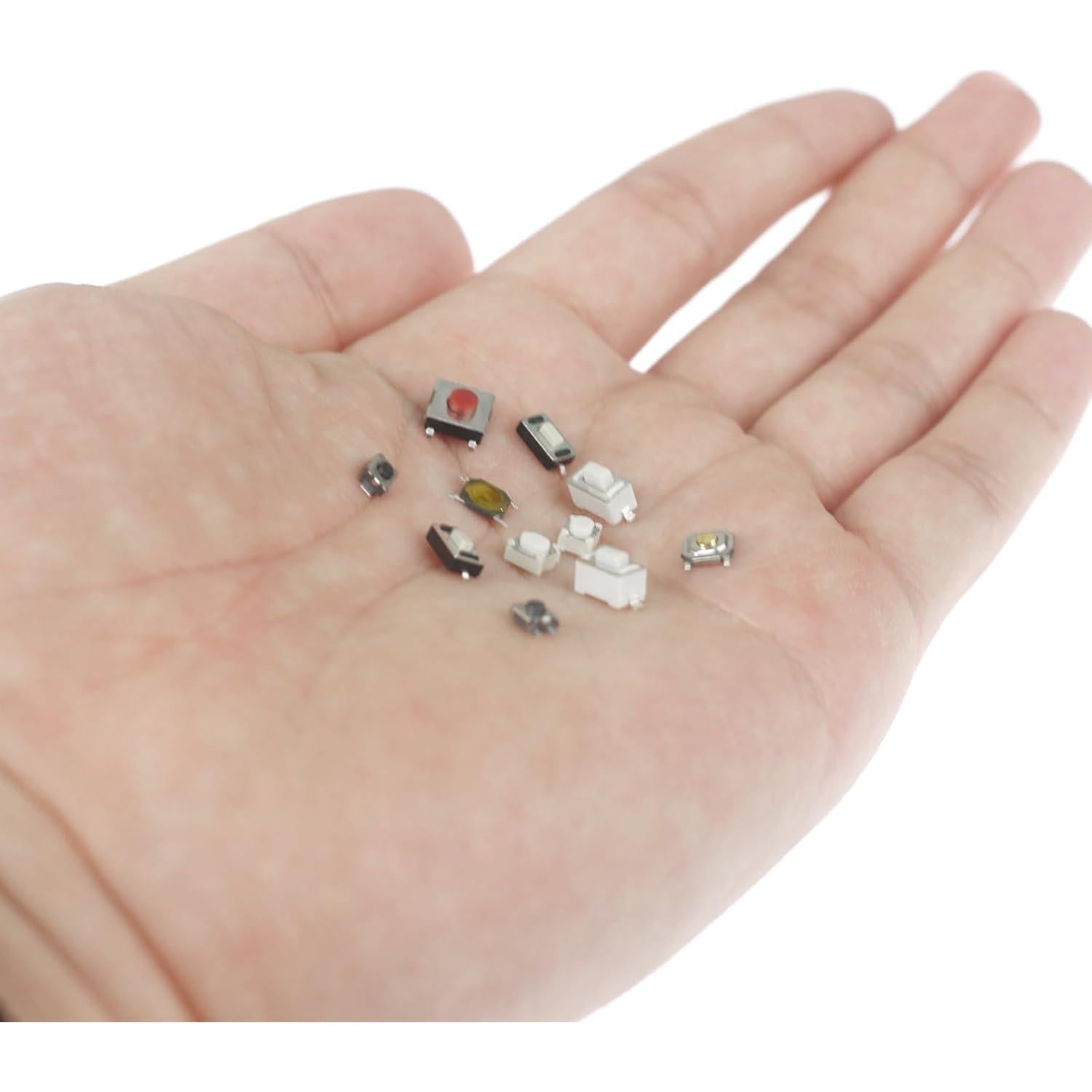 Kit de 250 Micro Interruptores Momentáneos Yetaida 10 Tipos