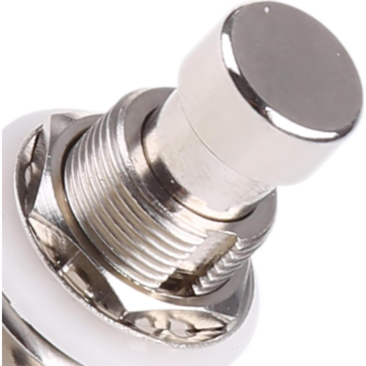 Pedal de Pie 3PDT Plata para Efectos de Guitarra Eléctrica