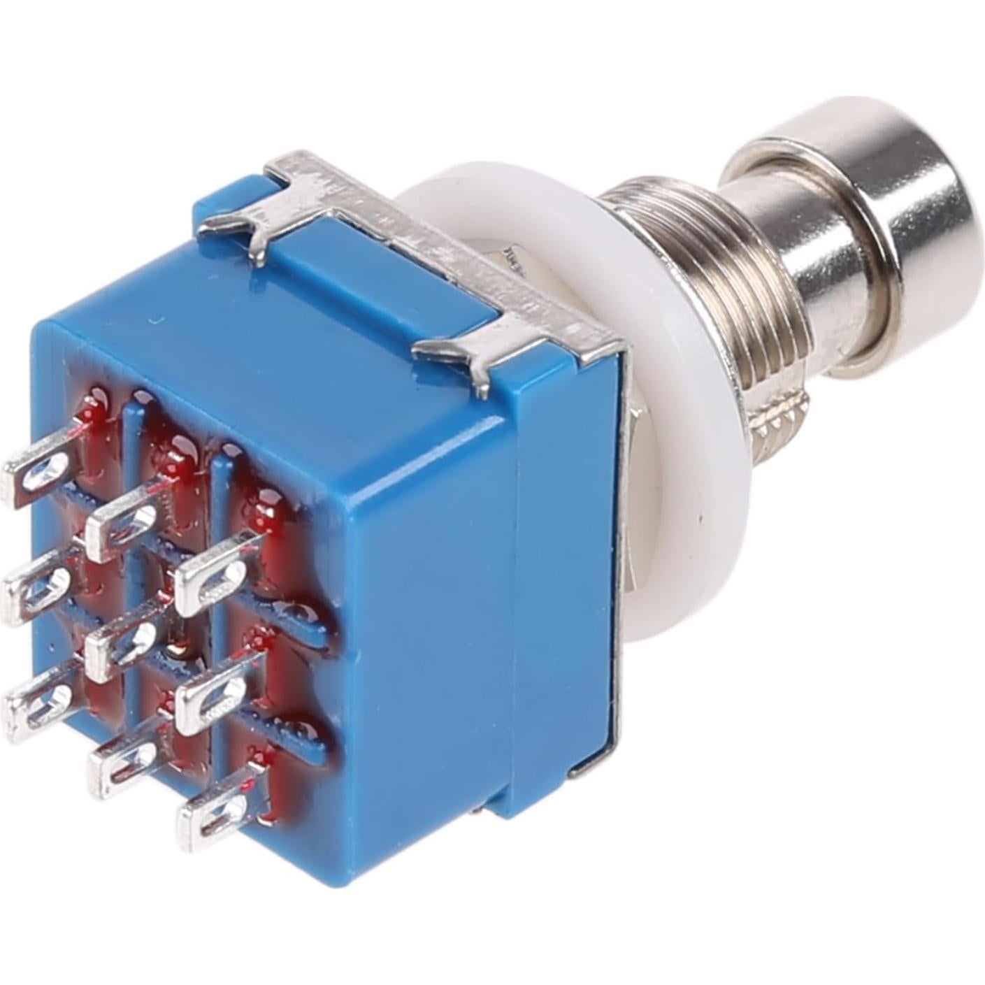 Pedal de Pie 3PDT Plata para Efectos de Guitarra Eléctrica