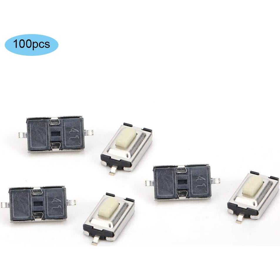 100 Interruptores Táctiles Momentáneos SMD 3x6mm Thincol