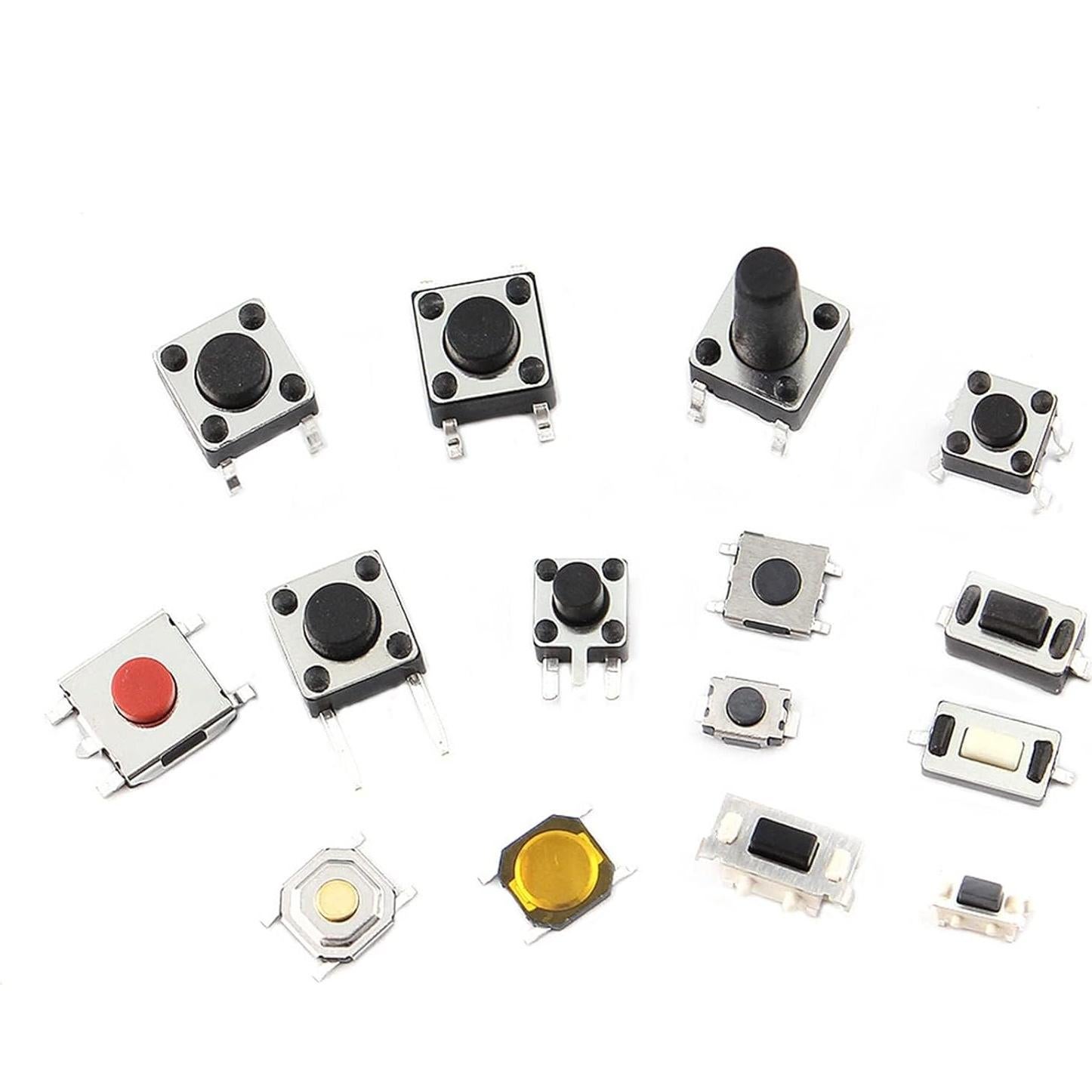 Kit de Interruptores Táctiles Micro NewLuyer 125 Piezas 25 Valores