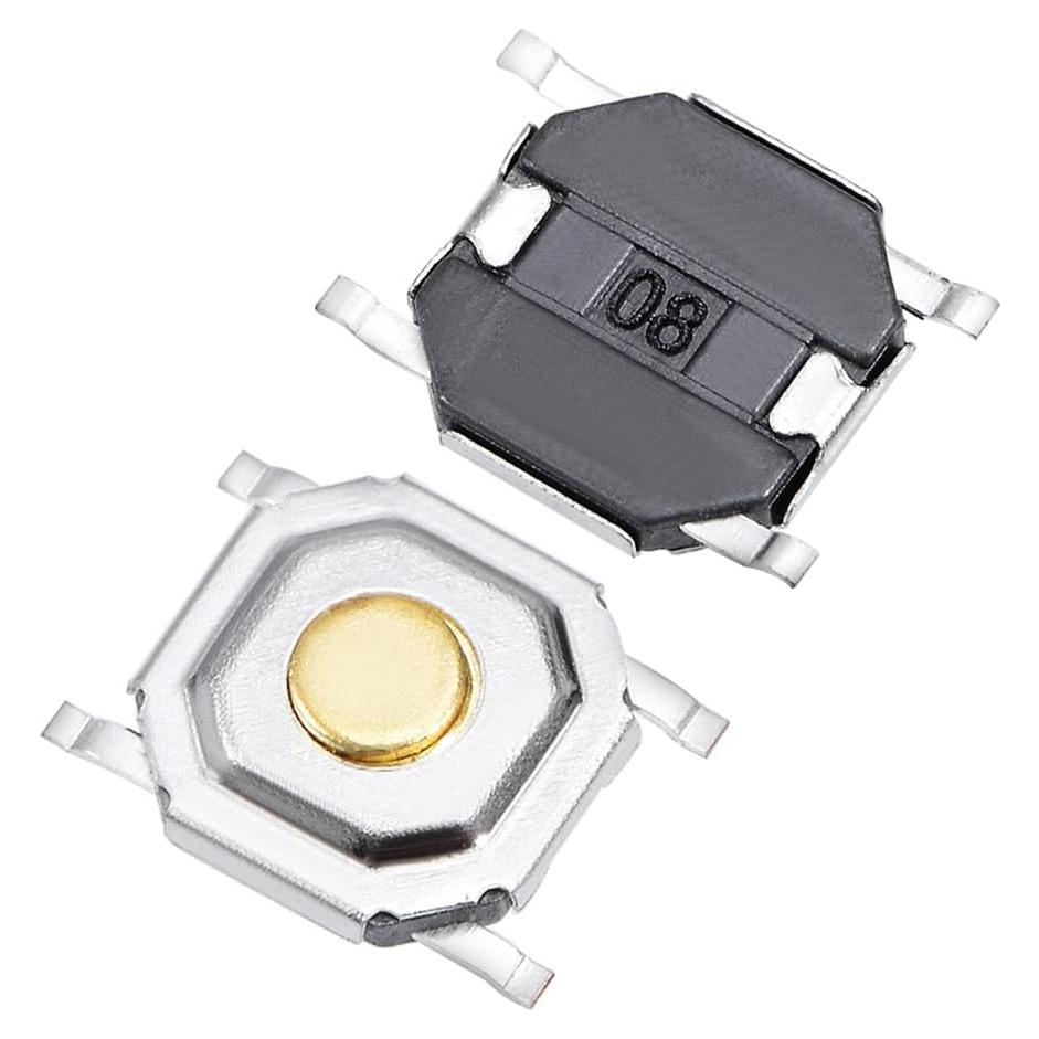 Interruptor Táctil SPST uxcell 50PCS 5x5x1.5mm Montaje PCB