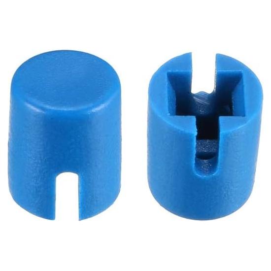 50 Tapas de Botón Pulsador Táctil uxcell 4.6x5.5mm Azul